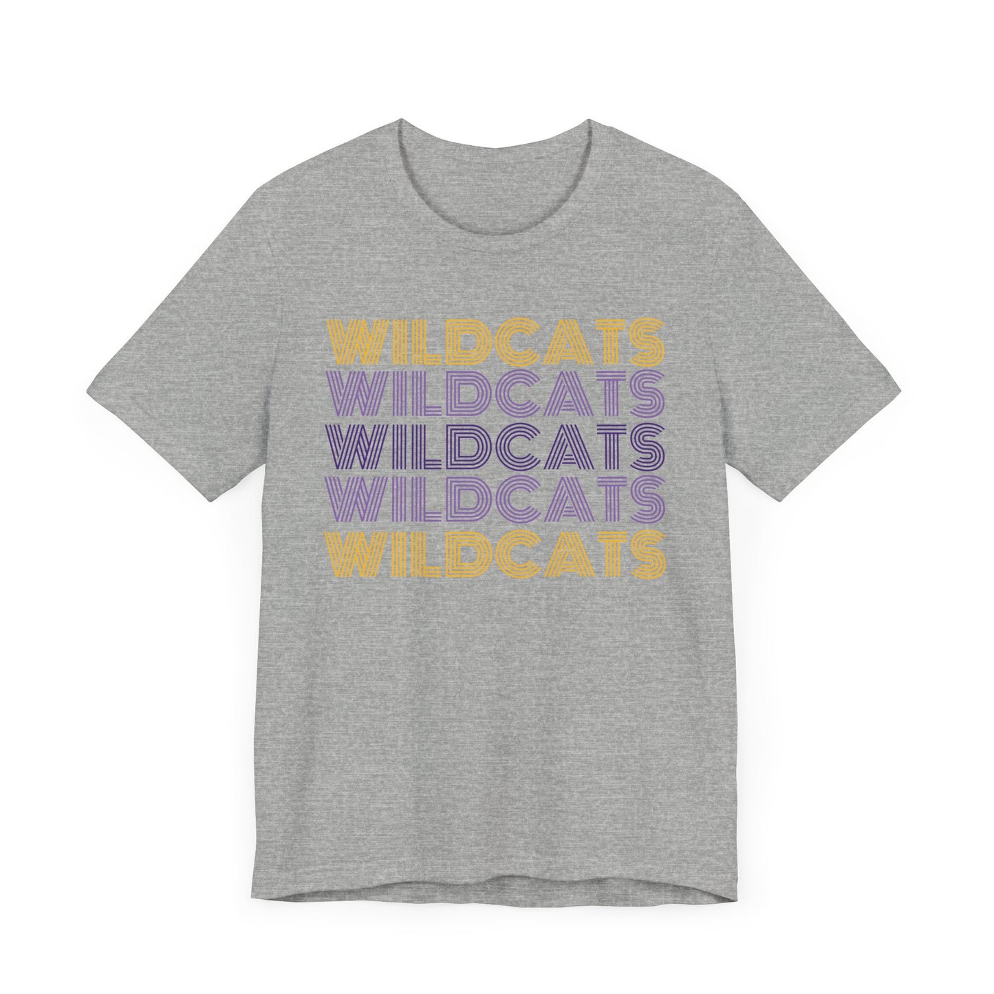 Wildcats 5x Lines Unisex Jersey Short Sleeve Tee - Multiple Colors