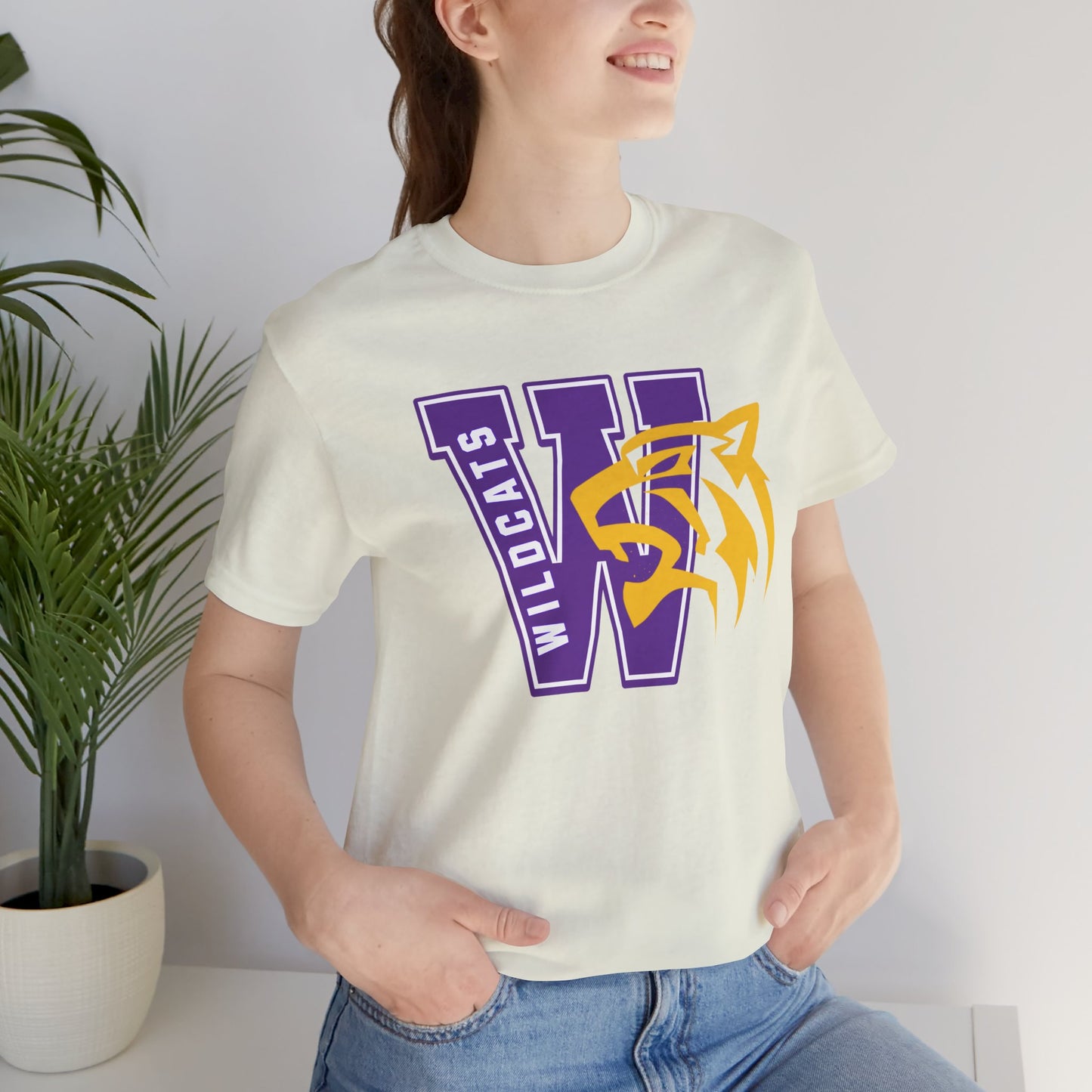 Wildcats Monogram Unisex Jersey Short Sleeve Tee - Multiple Colors