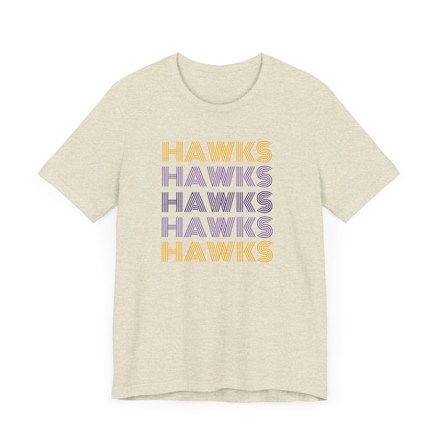 Hawks 5x Lines Unisex Jersey Short Sleeve Tee - Multiple Colors