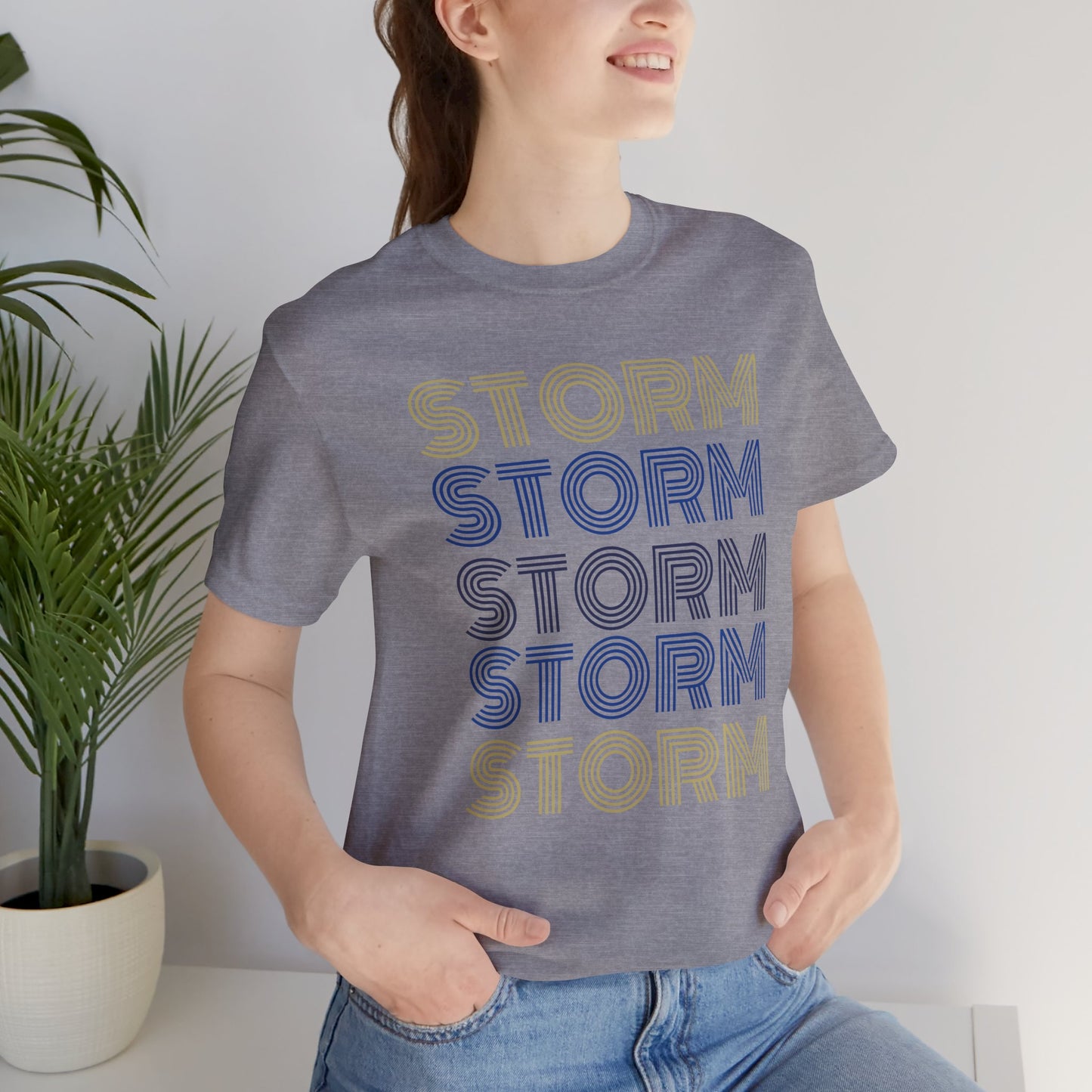 Storm 5x Lines Unisex Jersey Short Sleeve Tee - Multiple Colors