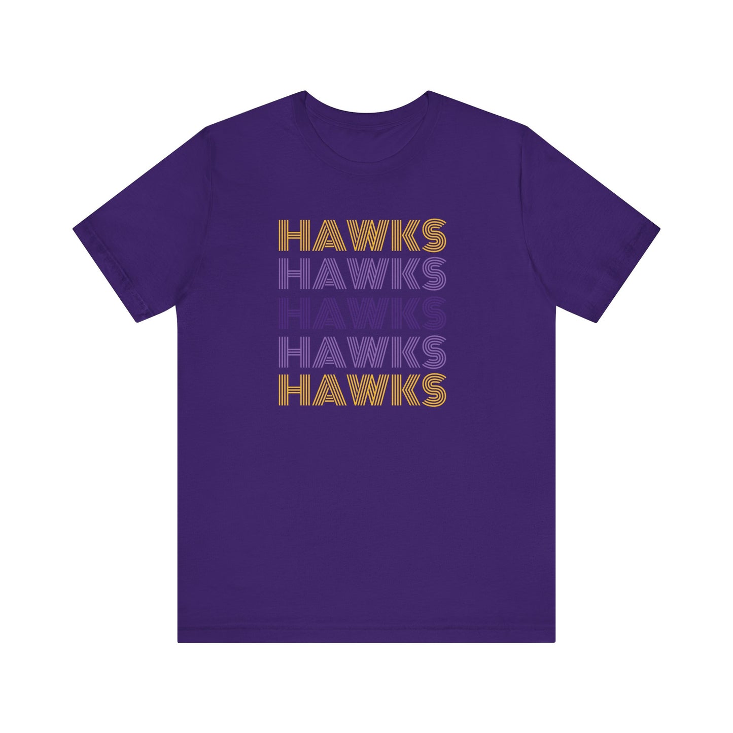 Hawks 5x Lines Unisex Jersey Short Sleeve Tee - Multiple Colors