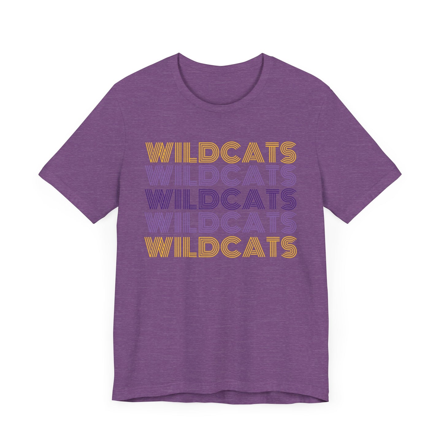 Wildcats 5x Lines Unisex Jersey Short Sleeve Tee - Multiple Colors