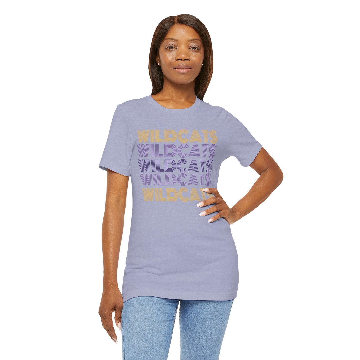 Wildcats 5x Lines Unisex Jersey Short Sleeve Tee - Multiple Colors