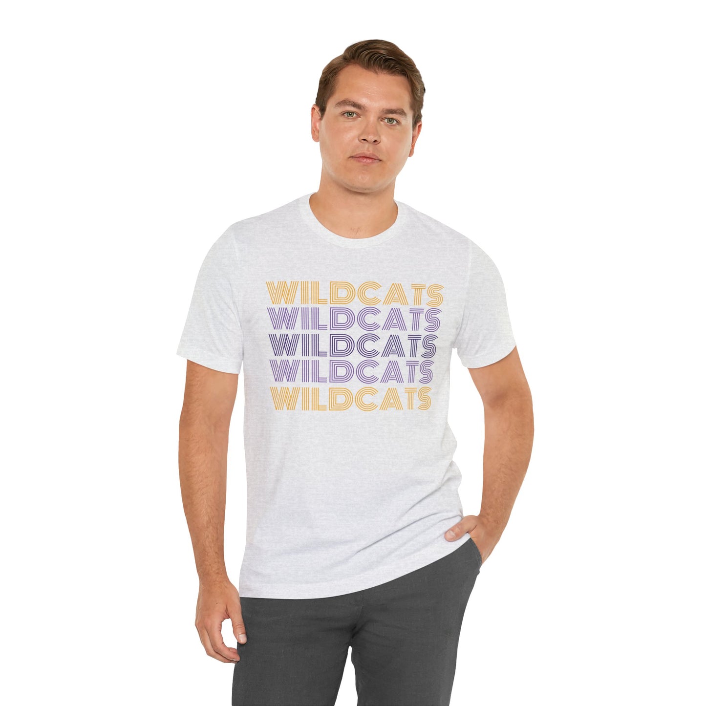 Wildcats 5x Lines Unisex Jersey Short Sleeve Tee - Multiple Colors