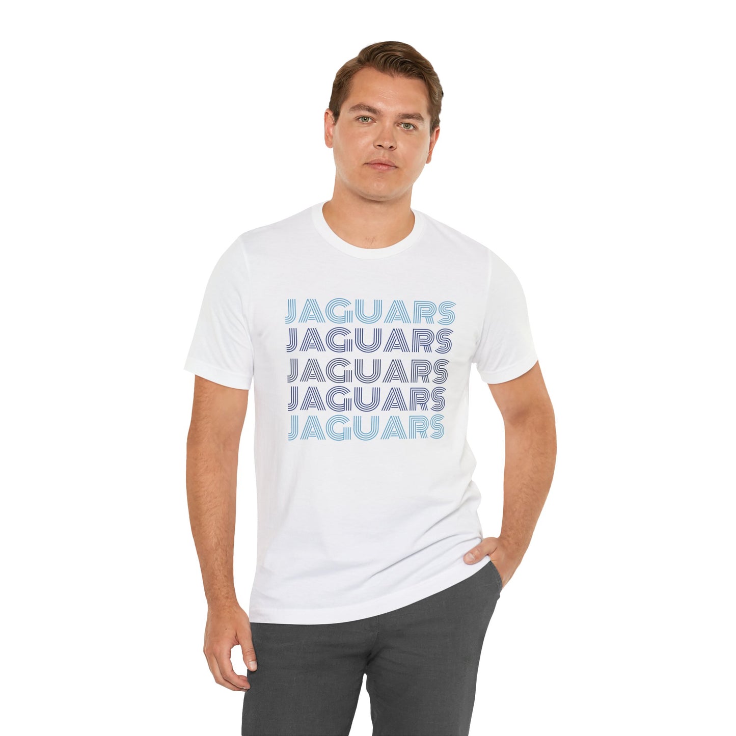 Jaguars 5x Line Unisex Jersey Short Sleeve Tee - Multiple Colors