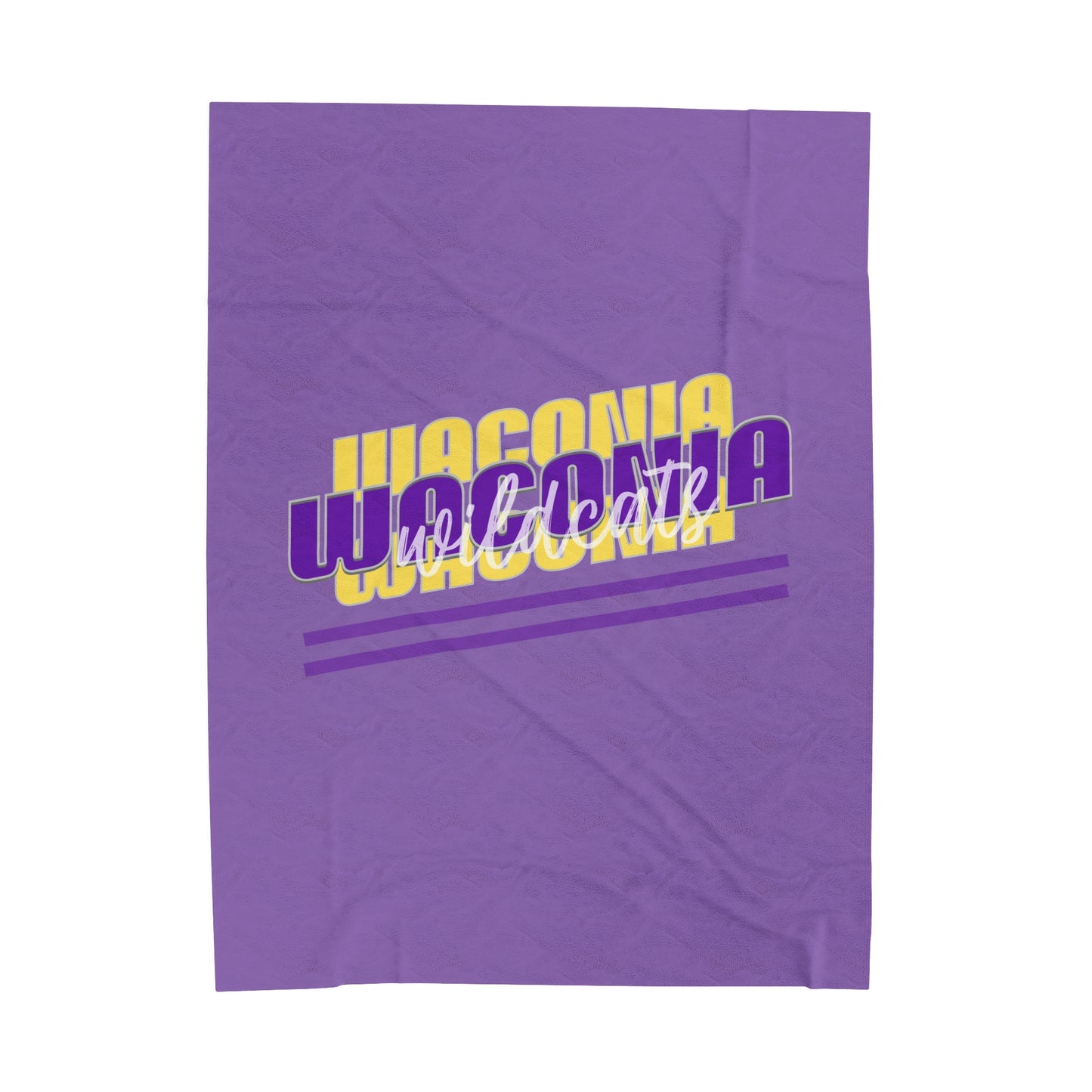 Waconia Purple Velveteen Plush Blanket