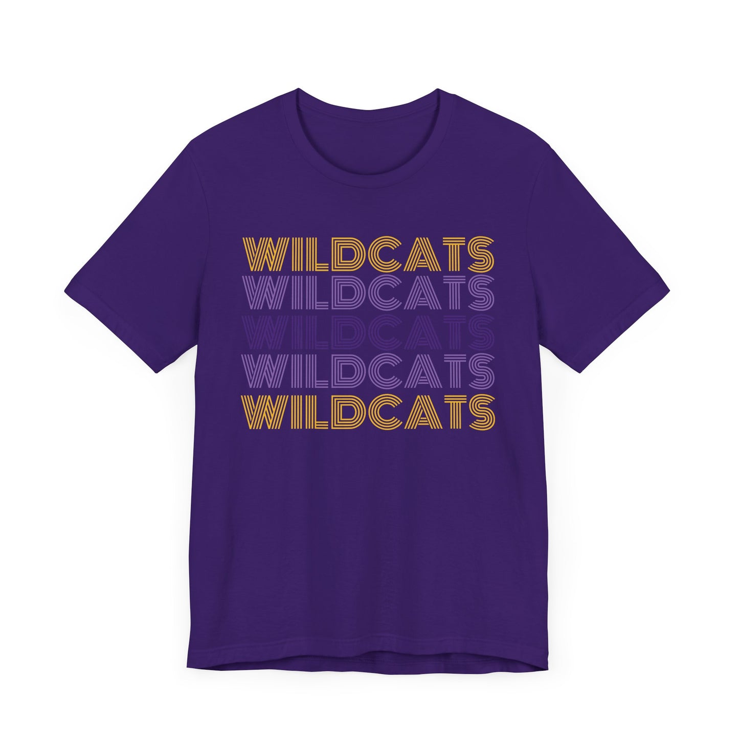 Wildcats 5x Lines Unisex Jersey Short Sleeve Tee - Multiple Colors