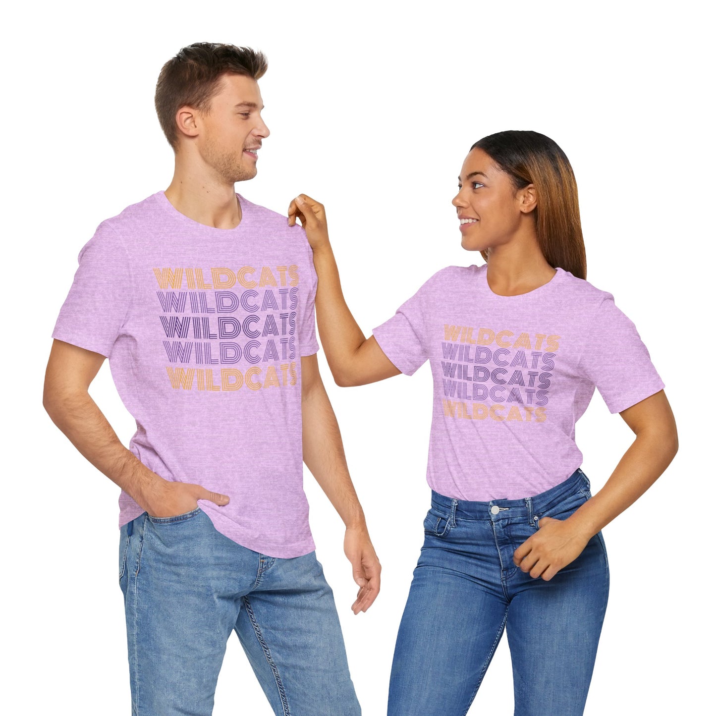 Wildcats 5x Lines Unisex Jersey Short Sleeve Tee - Multiple Colors