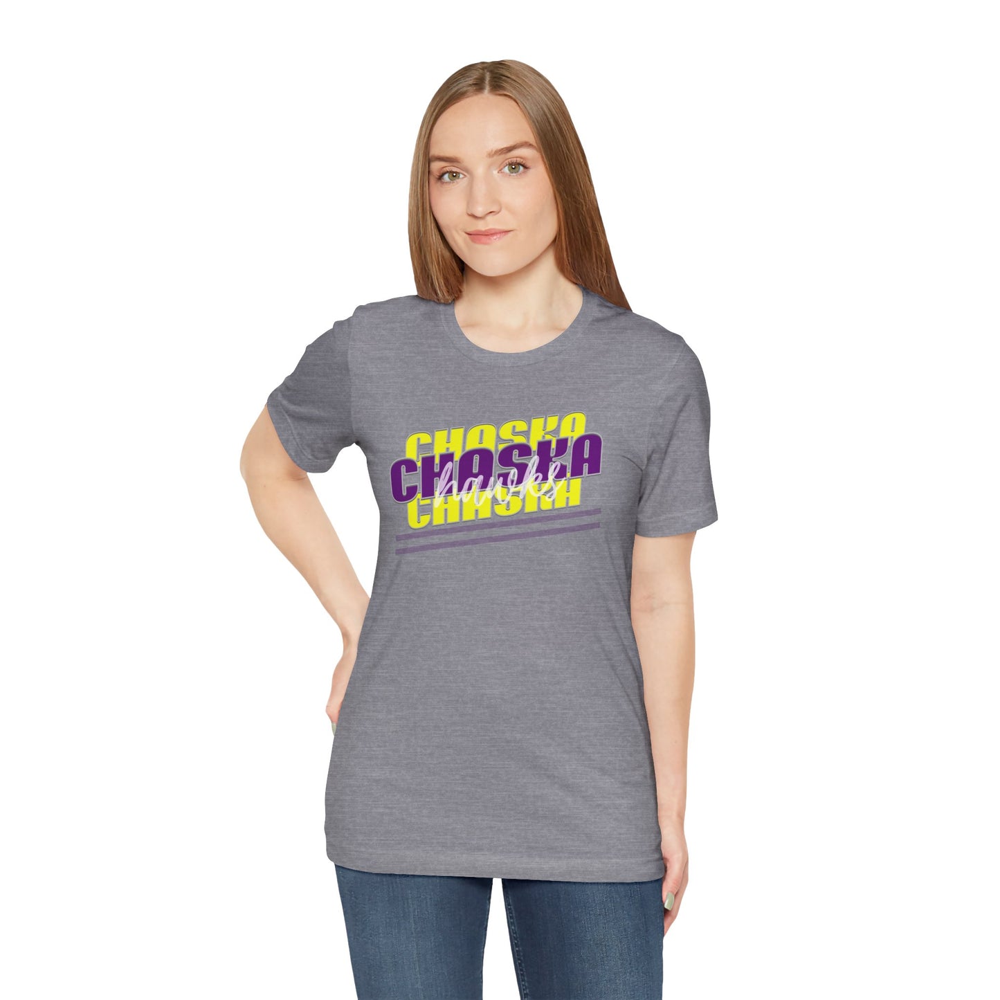 Chaska Hawks Unisex Jersey Short Sleeve Tee - Multiple Colors