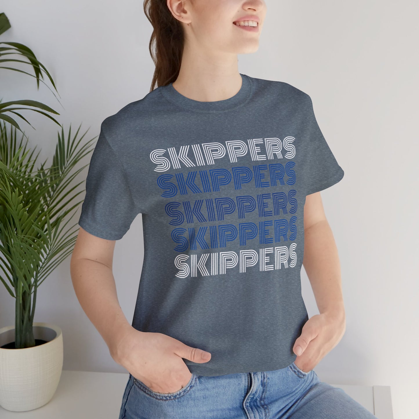 Skippers 5x Line Unisex Jersey Short Sleeve Tee - Multiple Colors