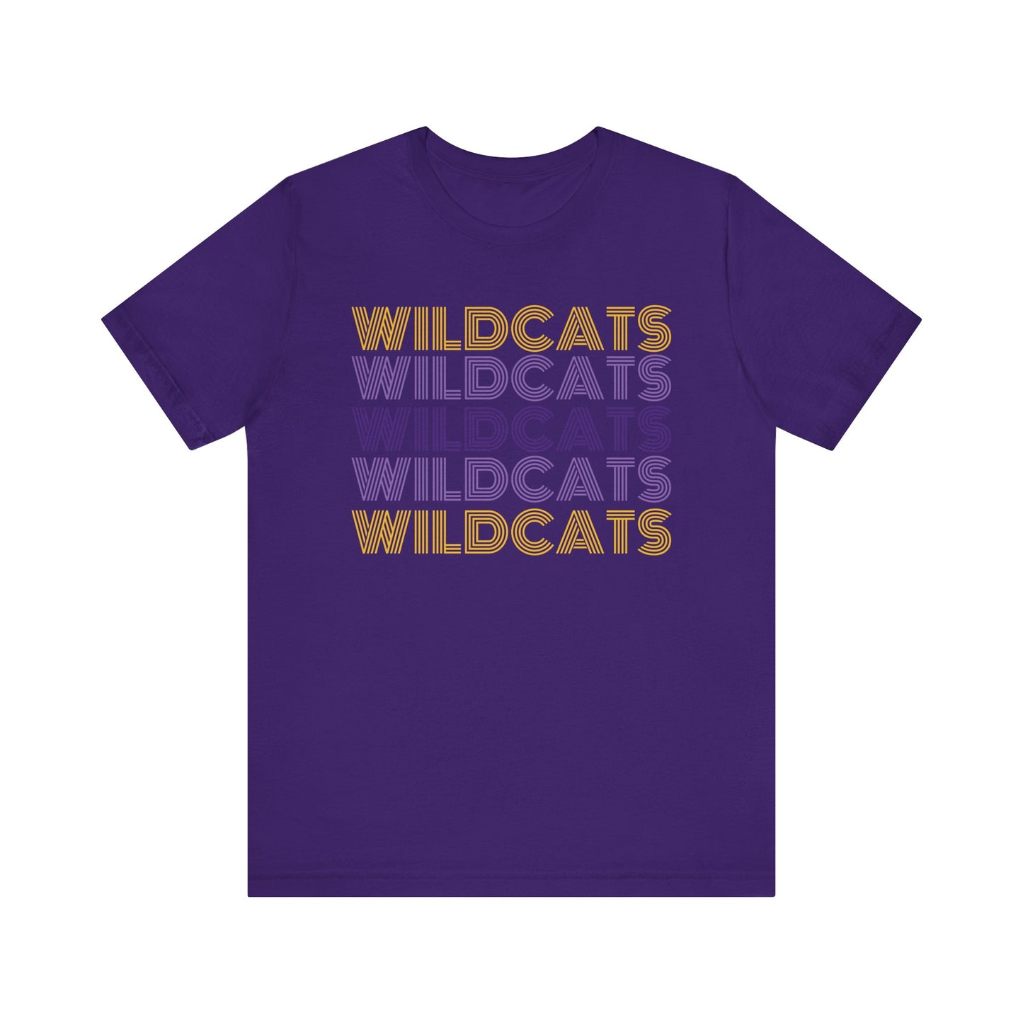 Wildcats 5x Lines Unisex Jersey Short Sleeve Tee - Multiple Colors