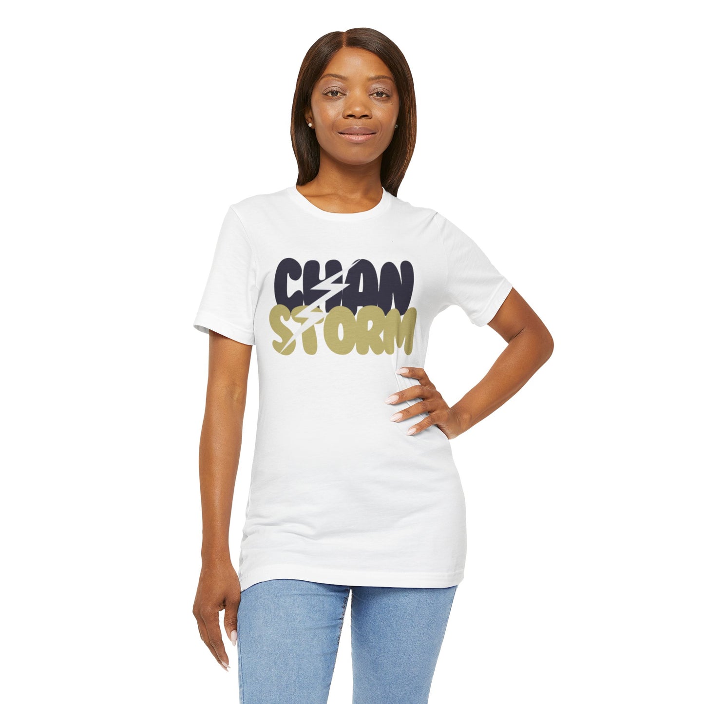 Chan Storm Bubble Letters Unisex Jersey Short Sleeve Tee - Multiple Colors