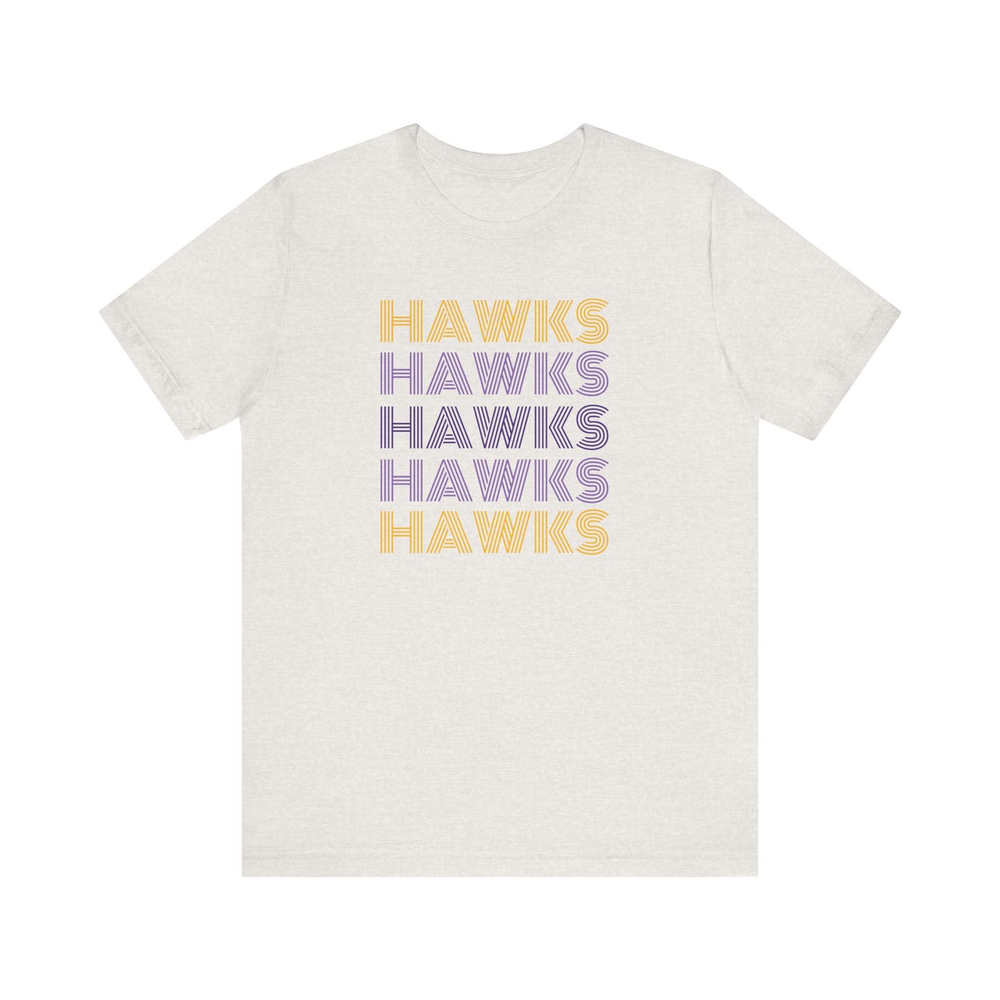 Hawks 5x Lines Unisex Jersey Short Sleeve Tee - Multiple Colors