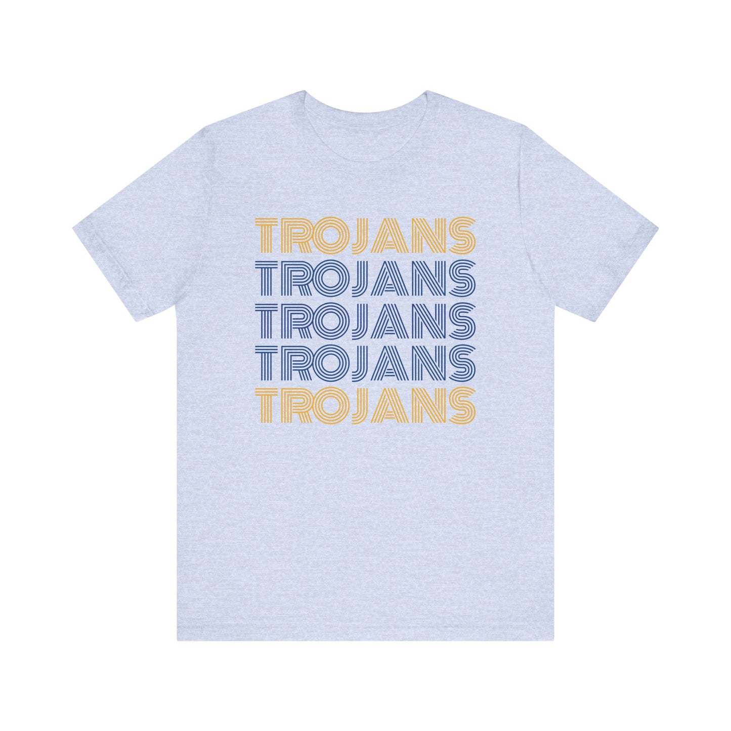 Trojans 5x Line Unisex Jersey Short Sleeve Tee - Multiple Colors