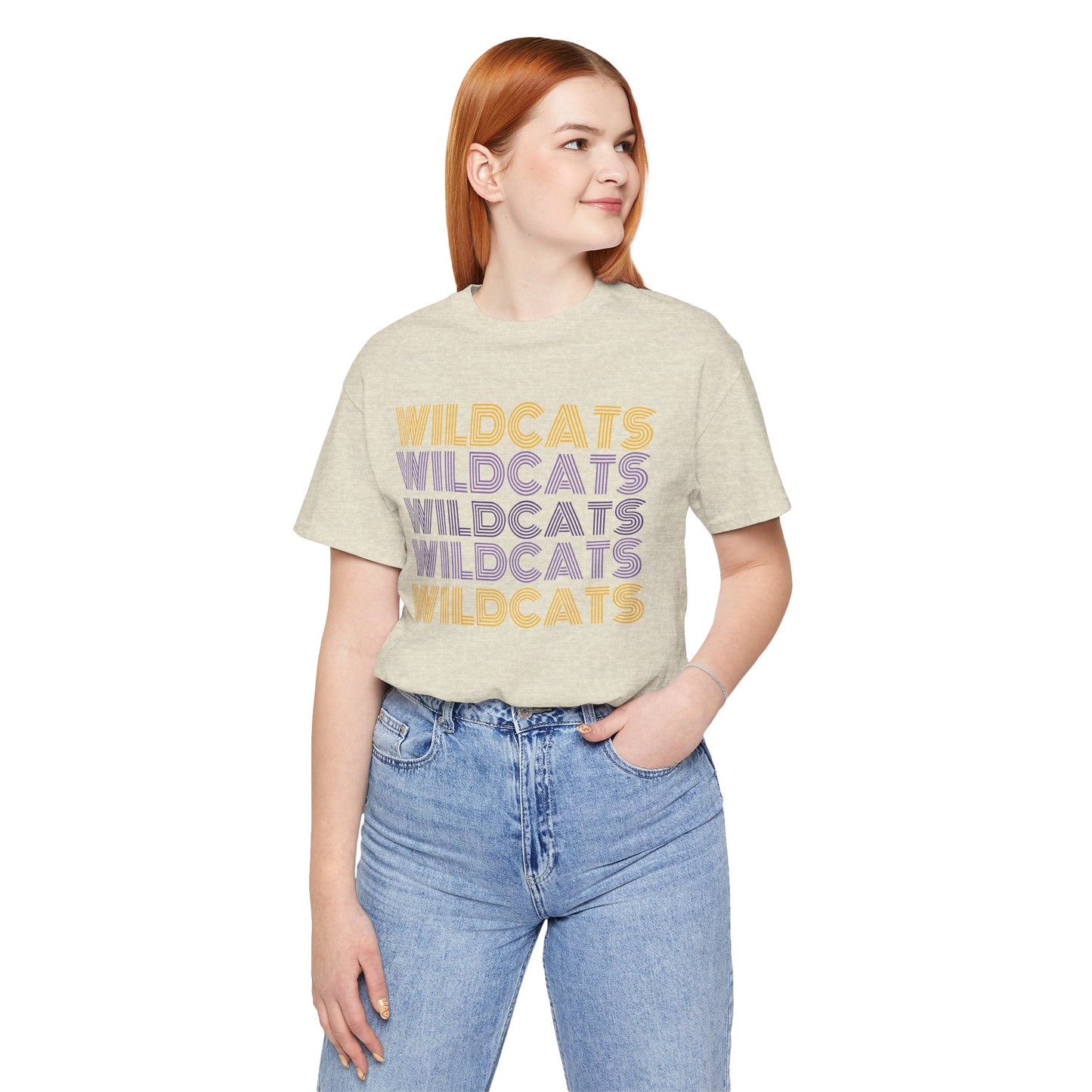 Wildcats 5x Lines Unisex Jersey Short Sleeve Tee - Multiple Colors