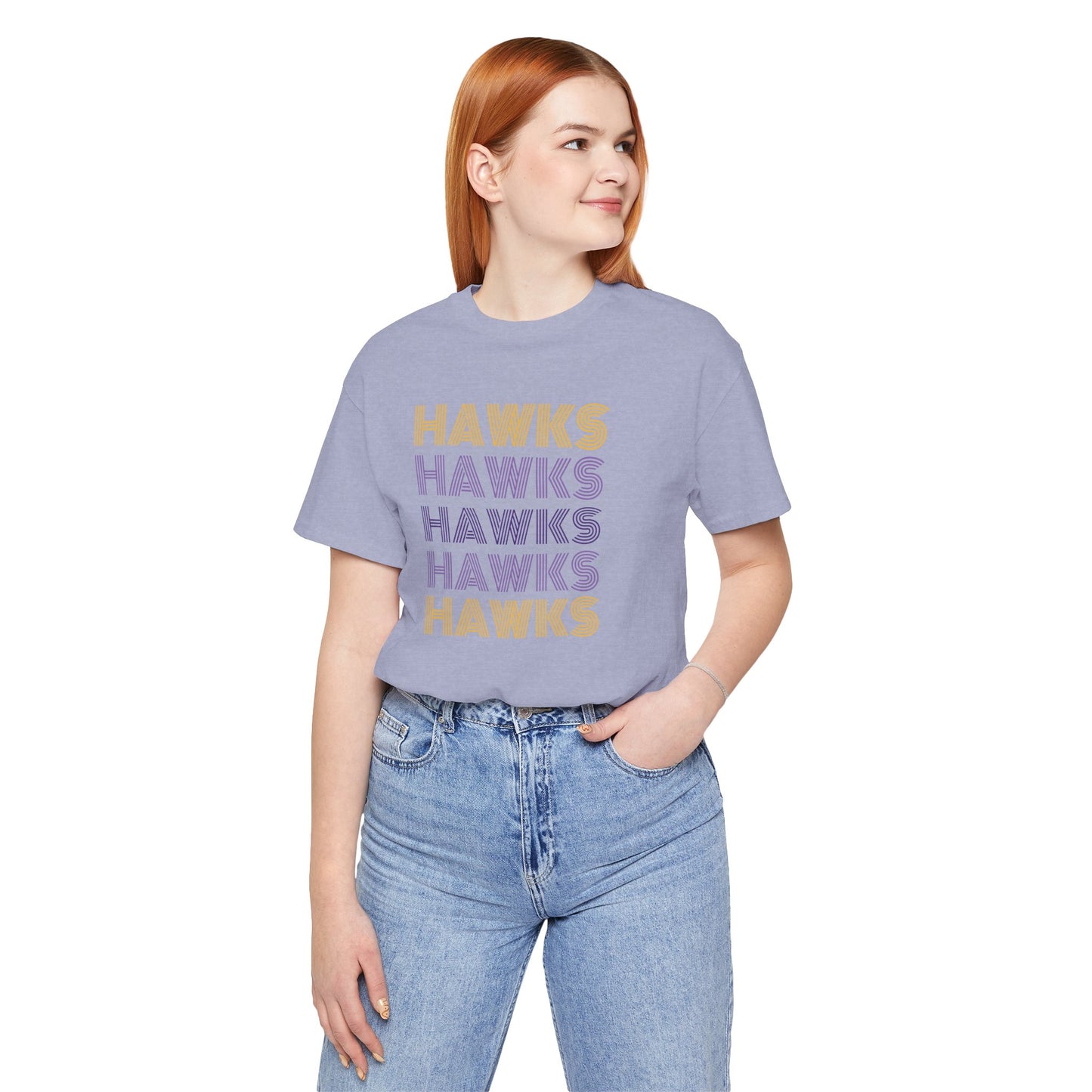 Hawks 5x Lines Unisex Jersey Short Sleeve Tee - Multiple Colors