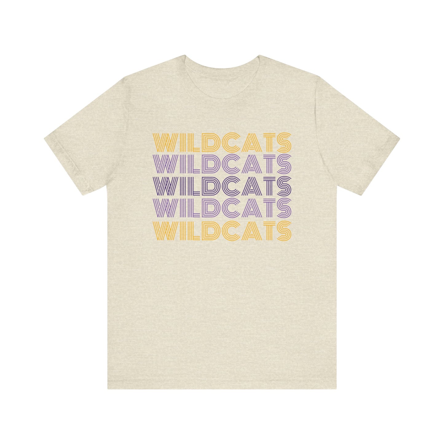 Wildcats 5x Lines Unisex Jersey Short Sleeve Tee - Multiple Colors