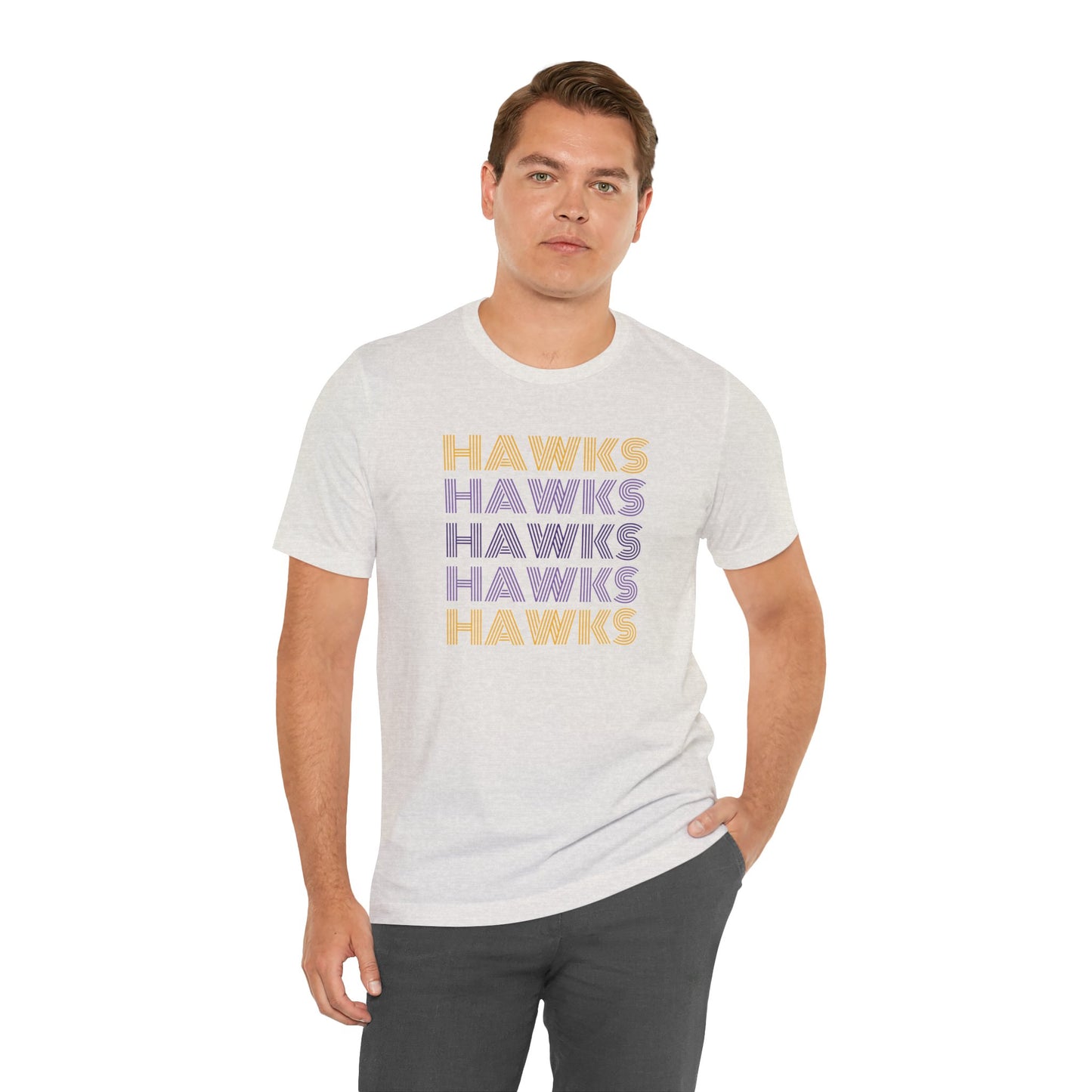 Hawks 5x Lines Unisex Jersey Short Sleeve Tee - Multiple Colors