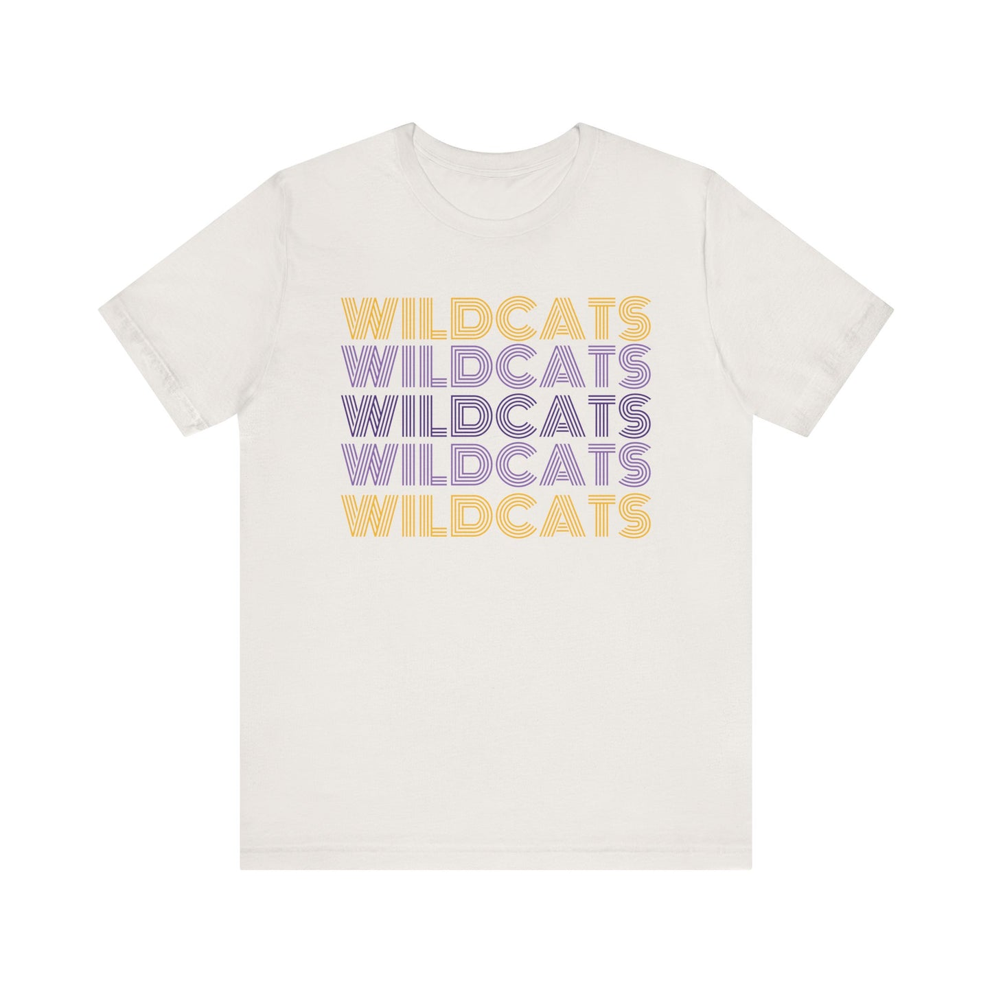 Wildcats 5x Lines Unisex Jersey Short Sleeve Tee - Multiple Colors