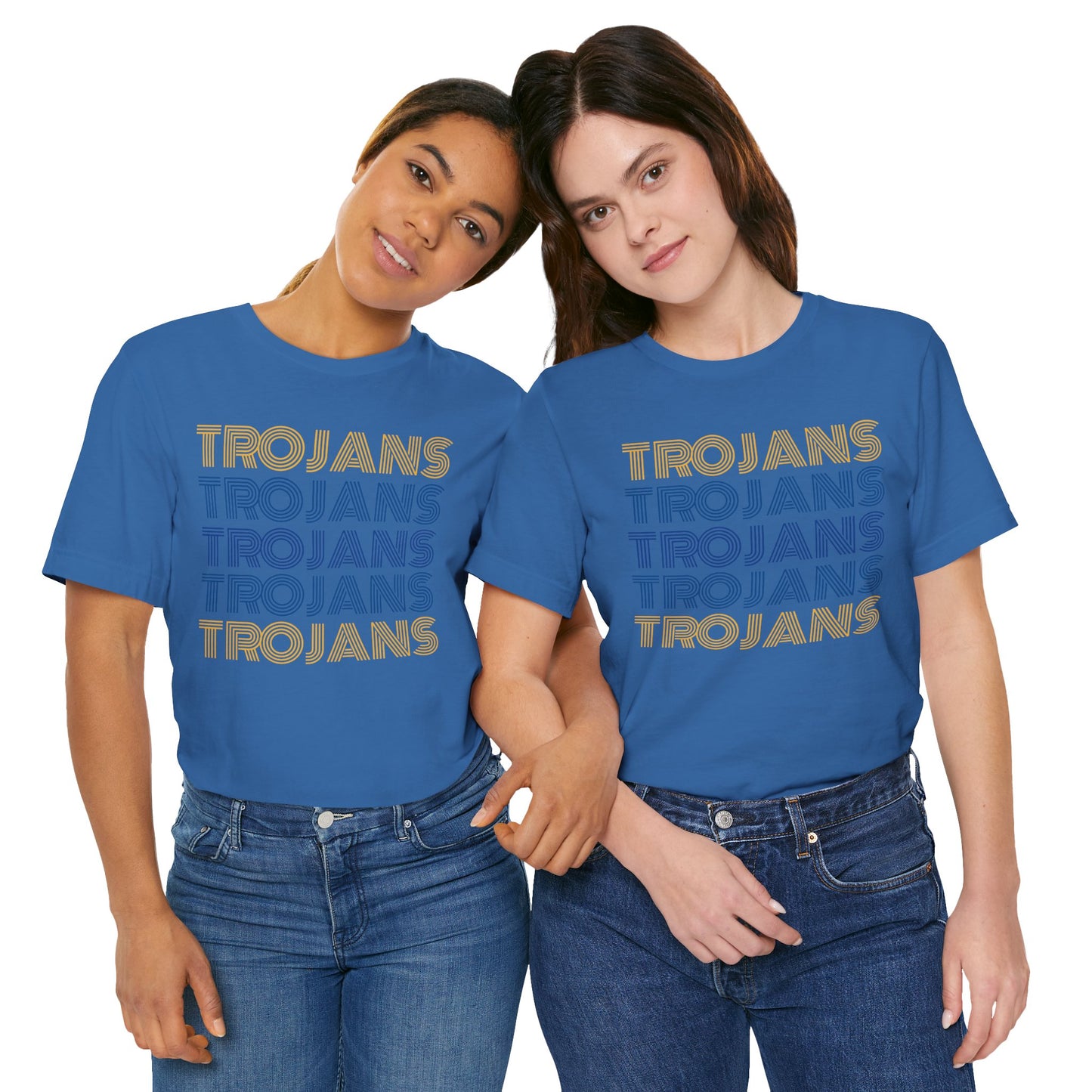 Trojans 5x Line Unisex Jersey Short Sleeve Tee - Multiple Colors