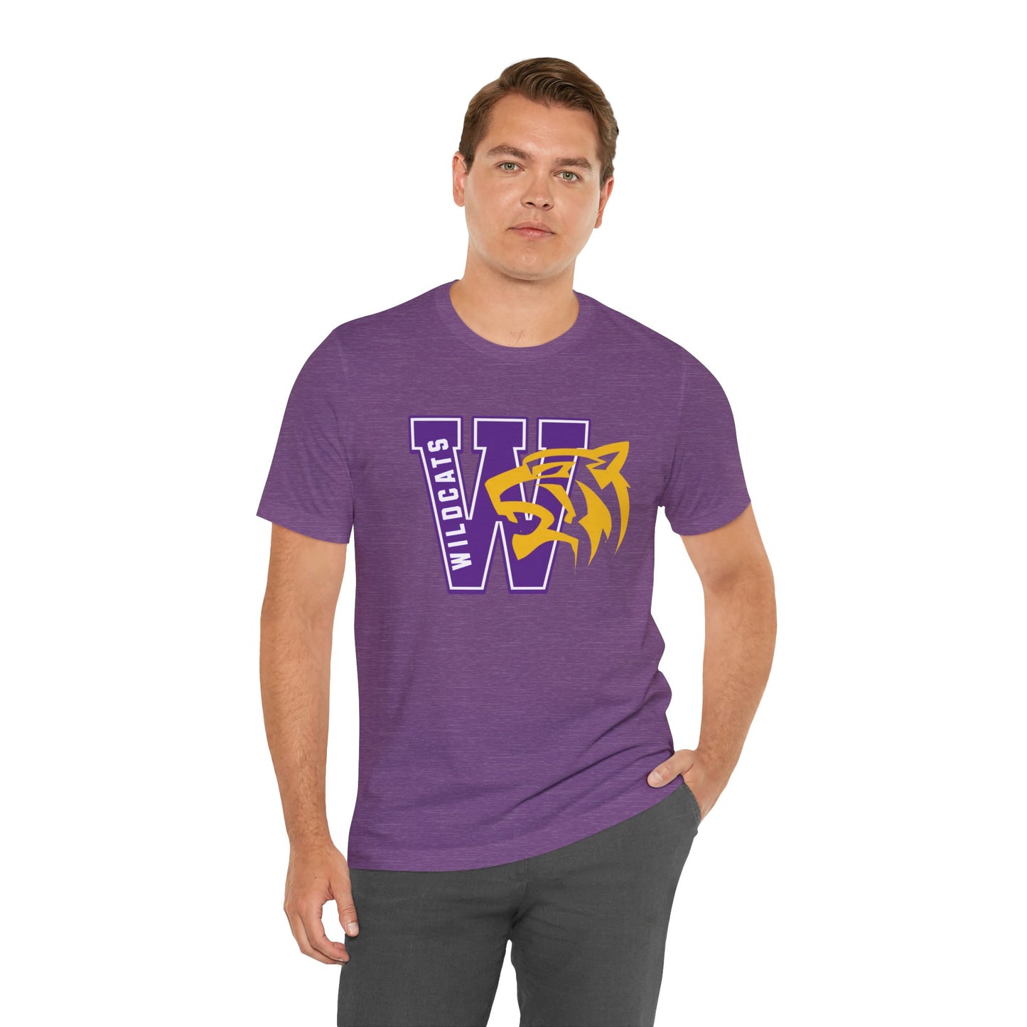 Wildcats Monogram Unisex Jersey Short Sleeve Tee - Multiple Colors