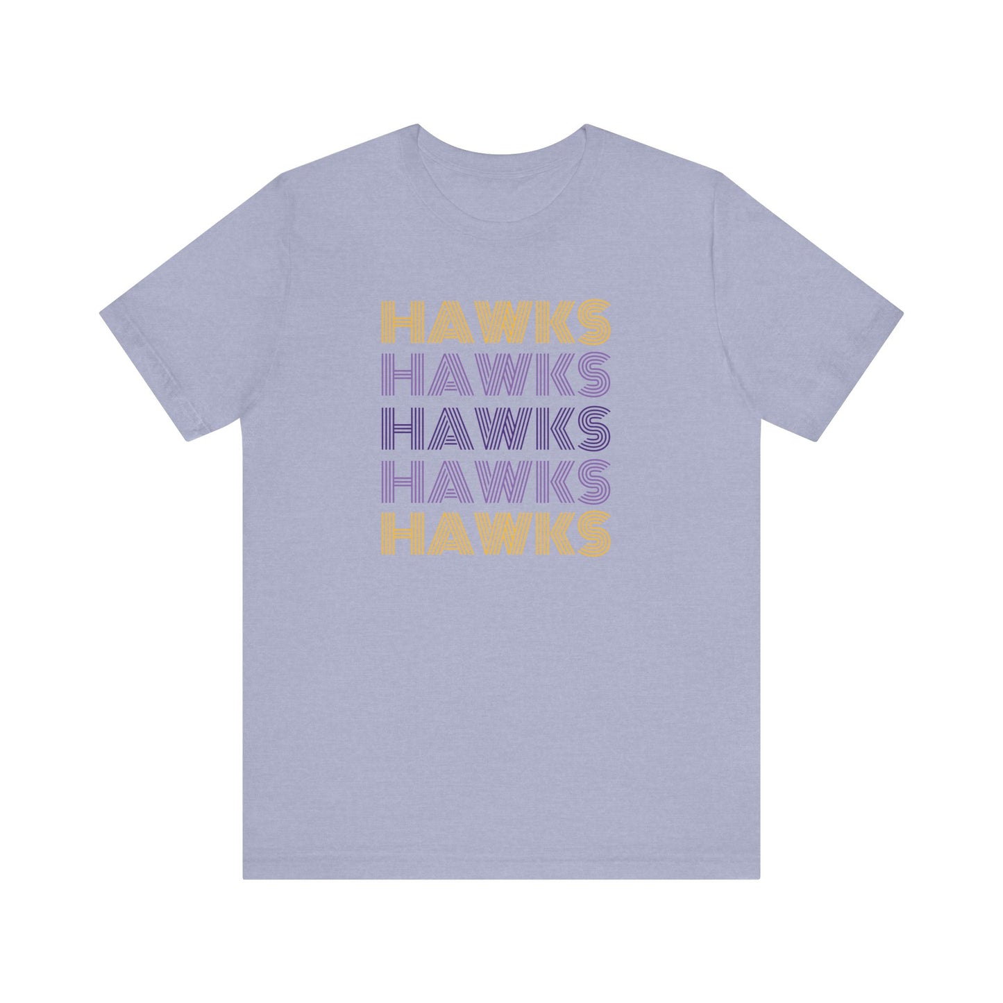 Hawks 5x Lines Unisex Jersey Short Sleeve Tee - Multiple Colors