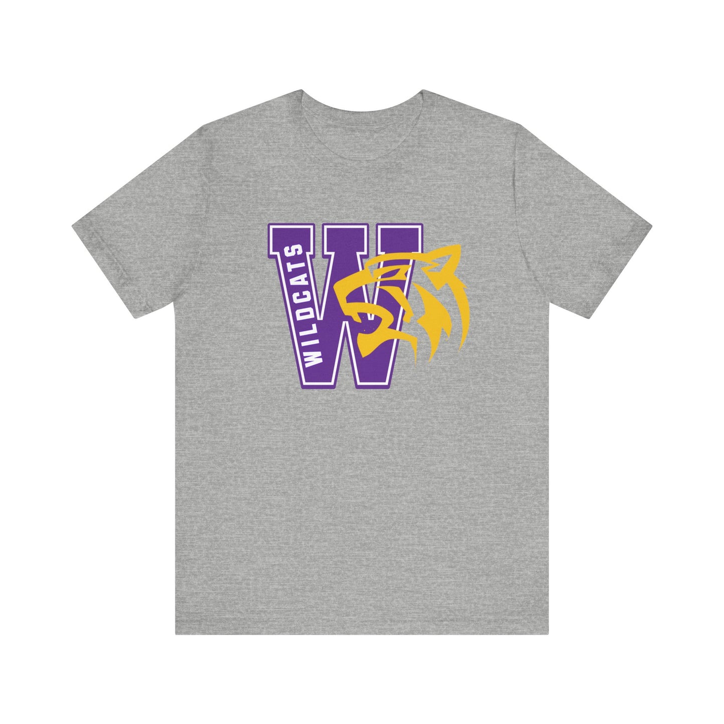 Wildcats Monogram Unisex Jersey Short Sleeve Tee - Multiple Colors