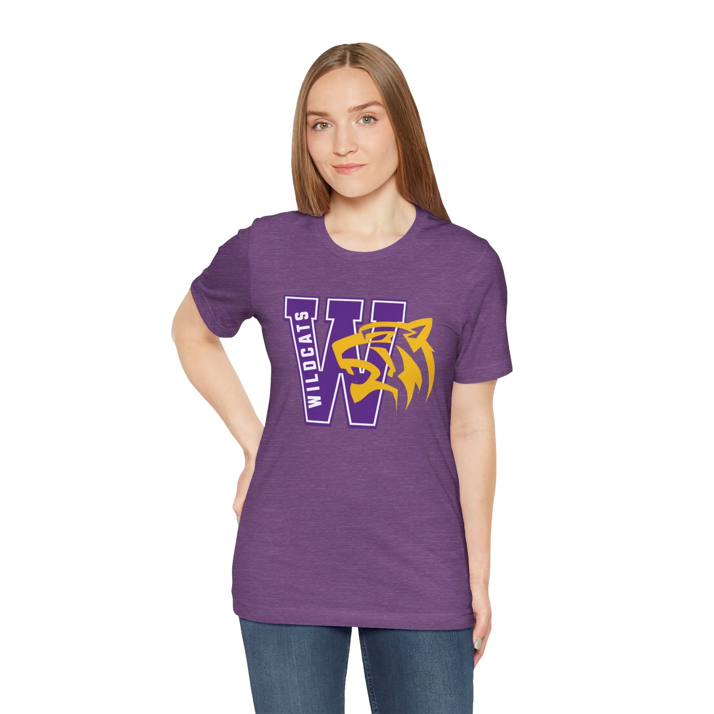 Wildcats Monogram Unisex Jersey Short Sleeve Tee - Multiple Colors