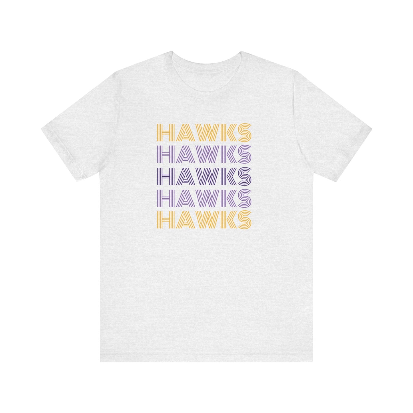 Hawks 5x Lines Unisex Jersey Short Sleeve Tee - Multiple Colors