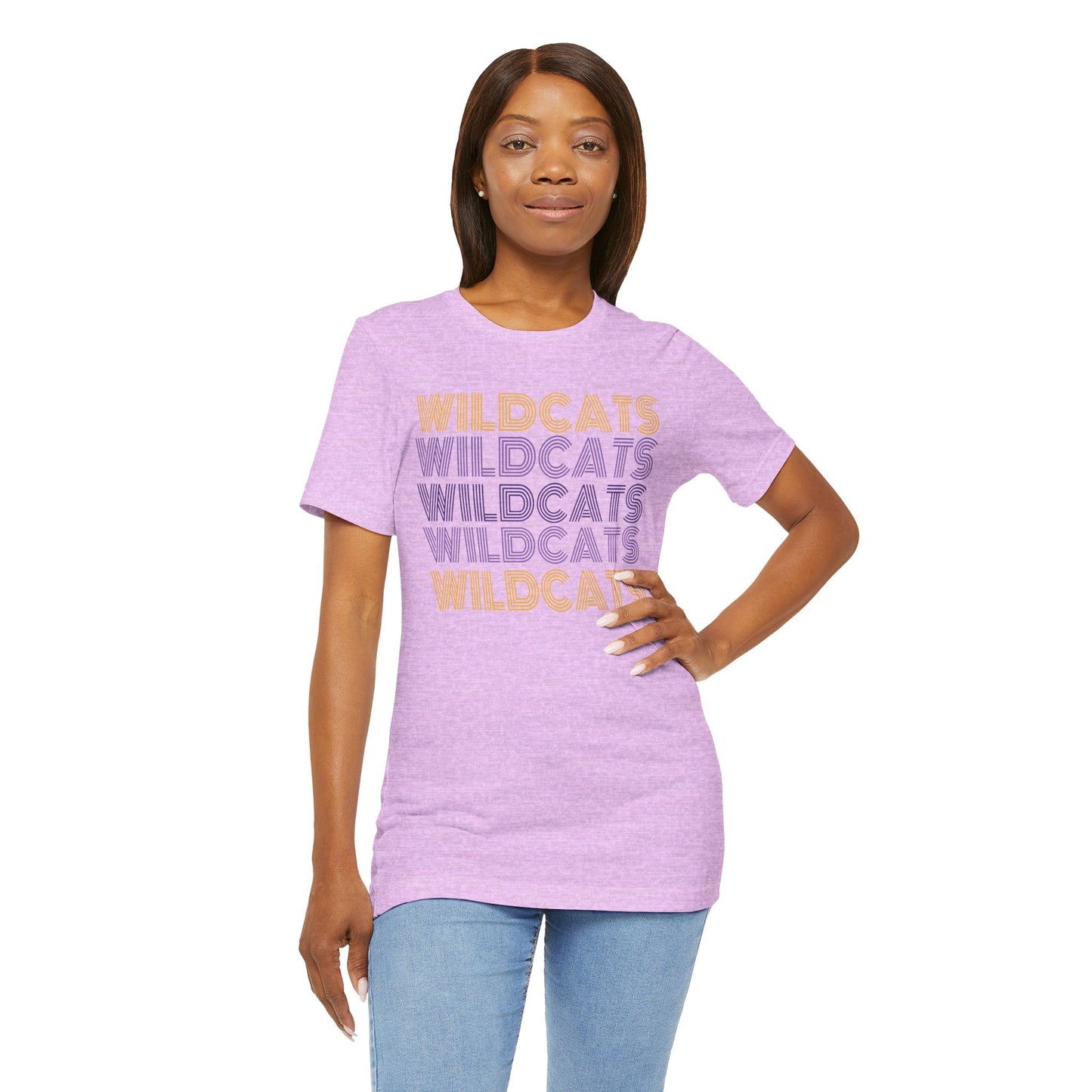 Wildcats 5x Lines Unisex Jersey Short Sleeve Tee - Multiple Colors