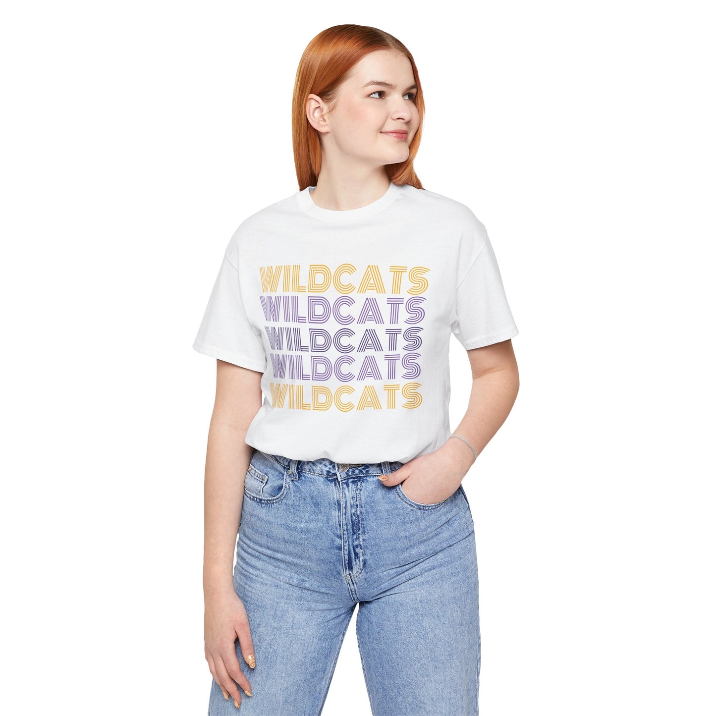 Wildcats 5x Lines Unisex Jersey Short Sleeve Tee - Multiple Colors