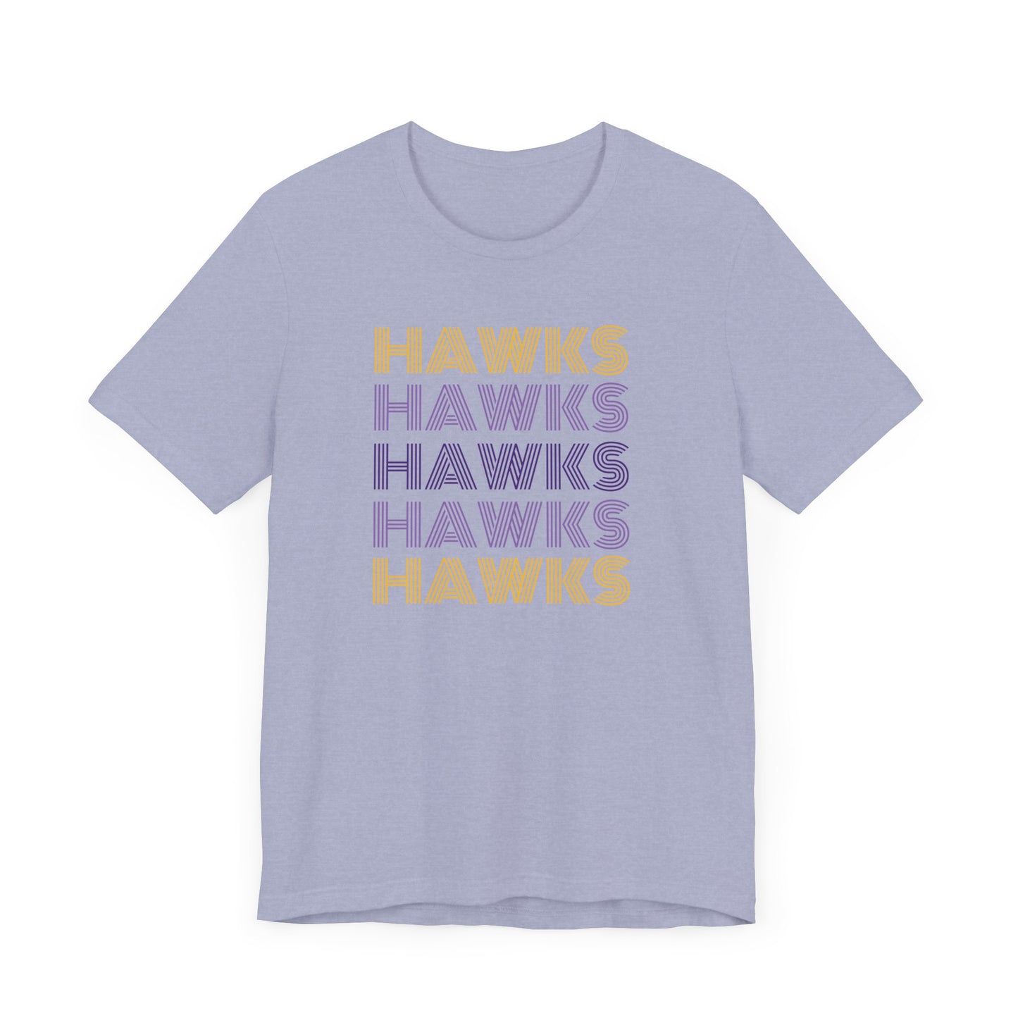 Hawks 5x Lines Unisex Jersey Short Sleeve Tee - Multiple Colors