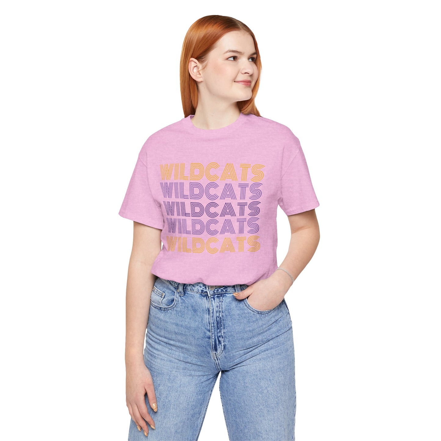 Wildcats 5x Lines Unisex Jersey Short Sleeve Tee - Multiple Colors