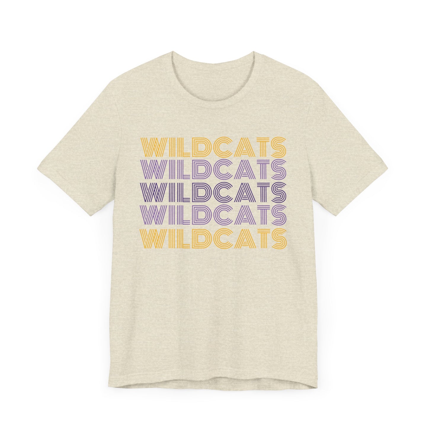 Wildcats 5x Lines Unisex Jersey Short Sleeve Tee - Multiple Colors