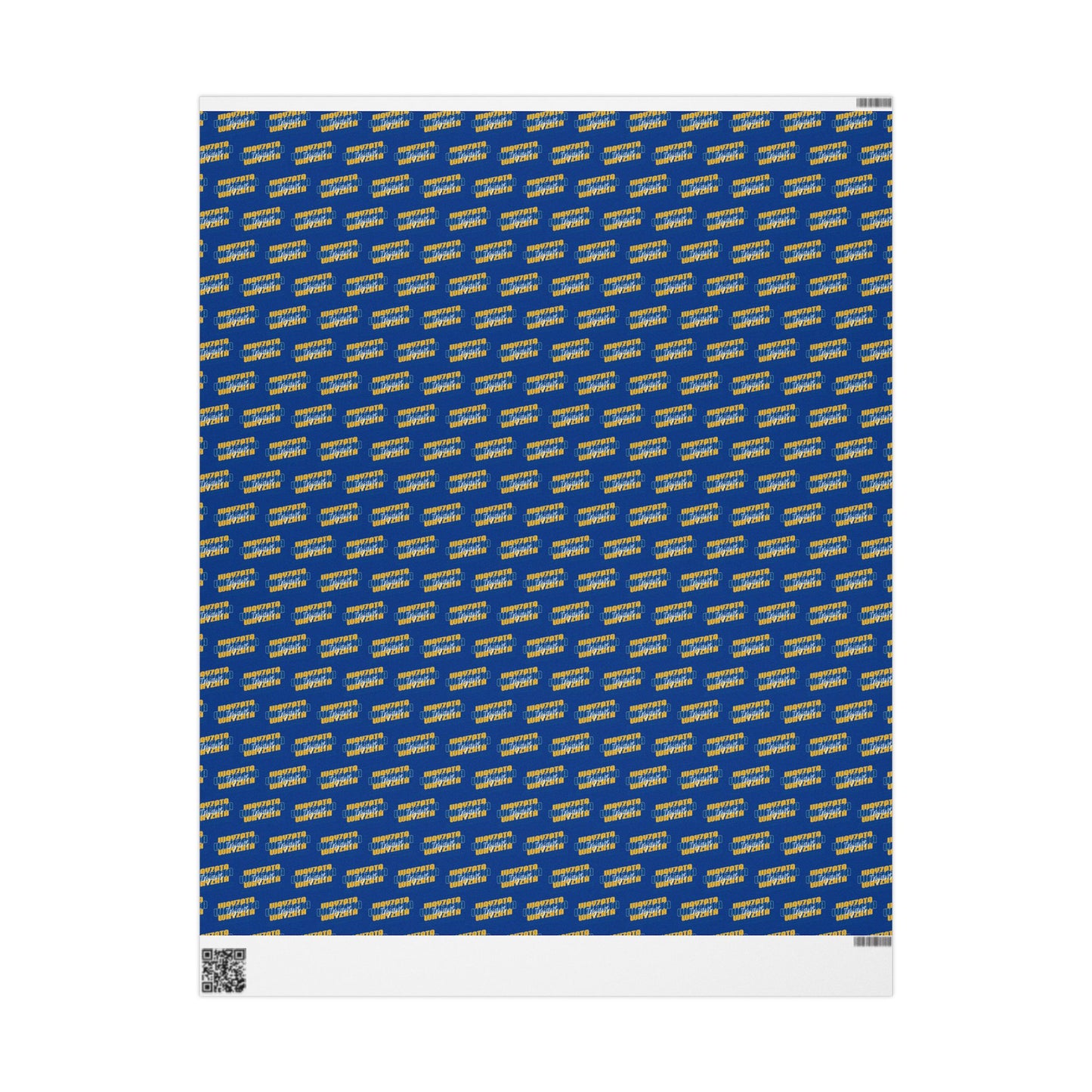 Wayzata Trojans Wrapping Paper - Blue