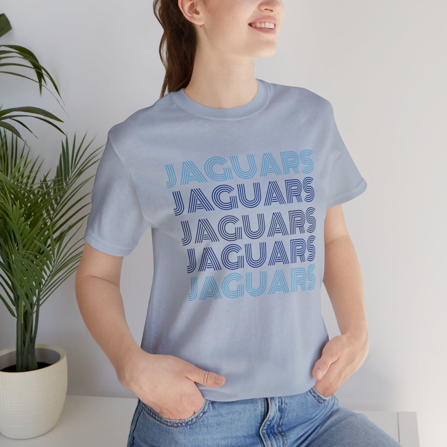 Jaguars 5x Line Unisex Jersey Short Sleeve Tee - Multiple Colors