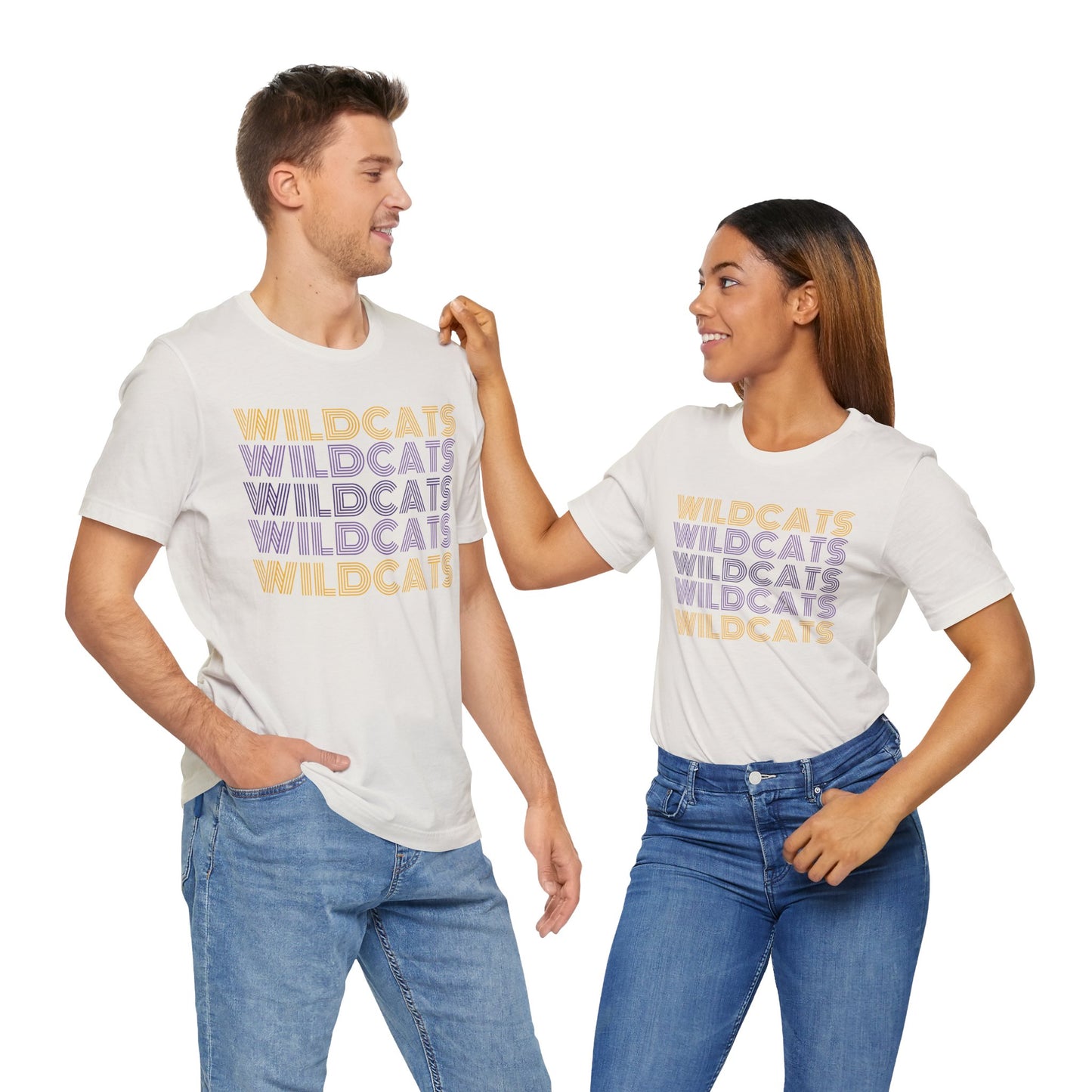 Wildcats 5x Lines Unisex Jersey Short Sleeve Tee - Multiple Colors