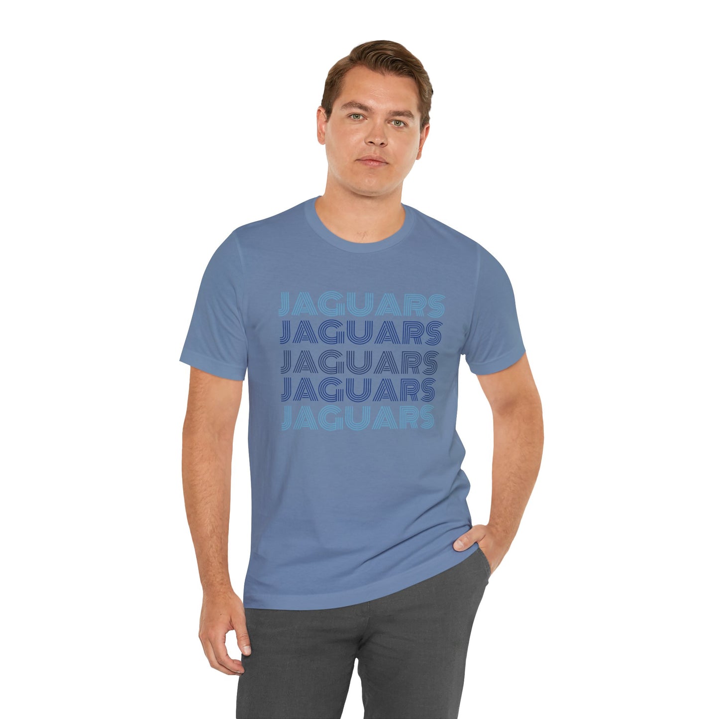 Jaguars 5x Line Unisex Jersey Short Sleeve Tee - Multiple Colors