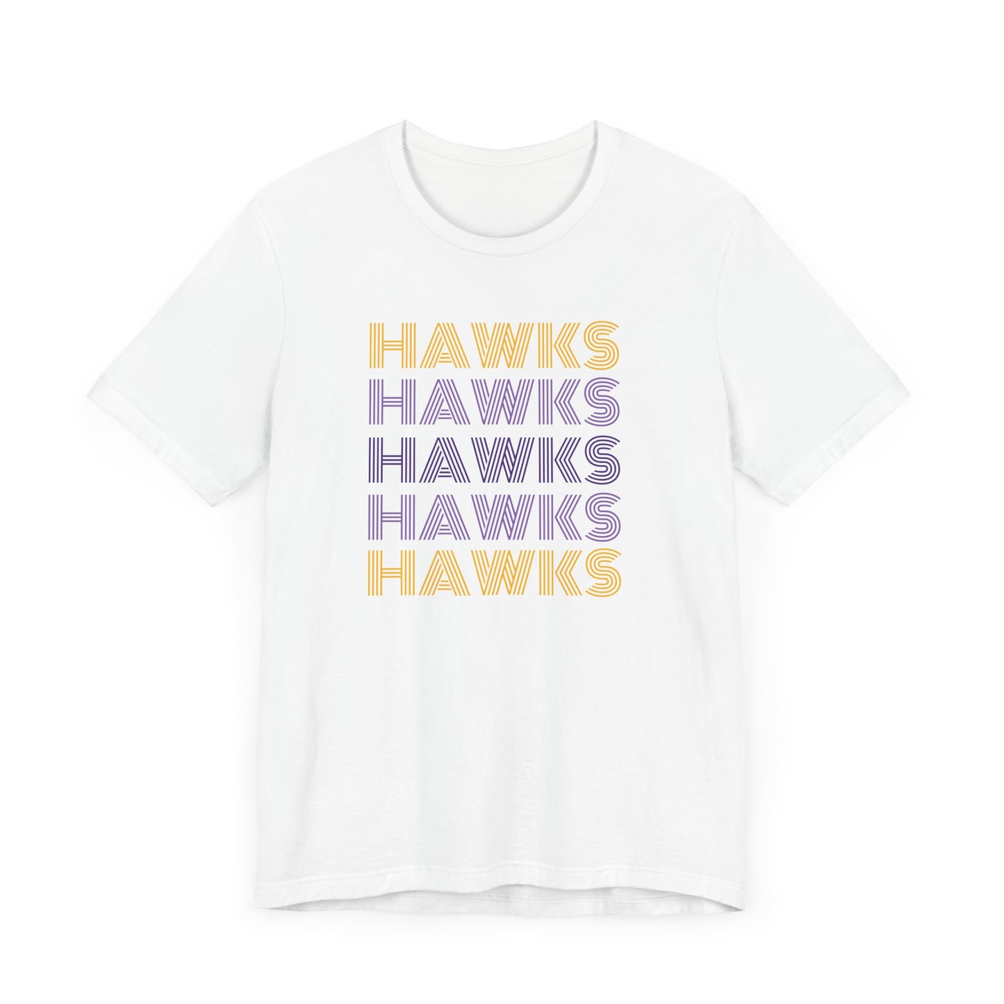 Hawks 5x Lines Unisex Jersey Short Sleeve Tee - Multiple Colors