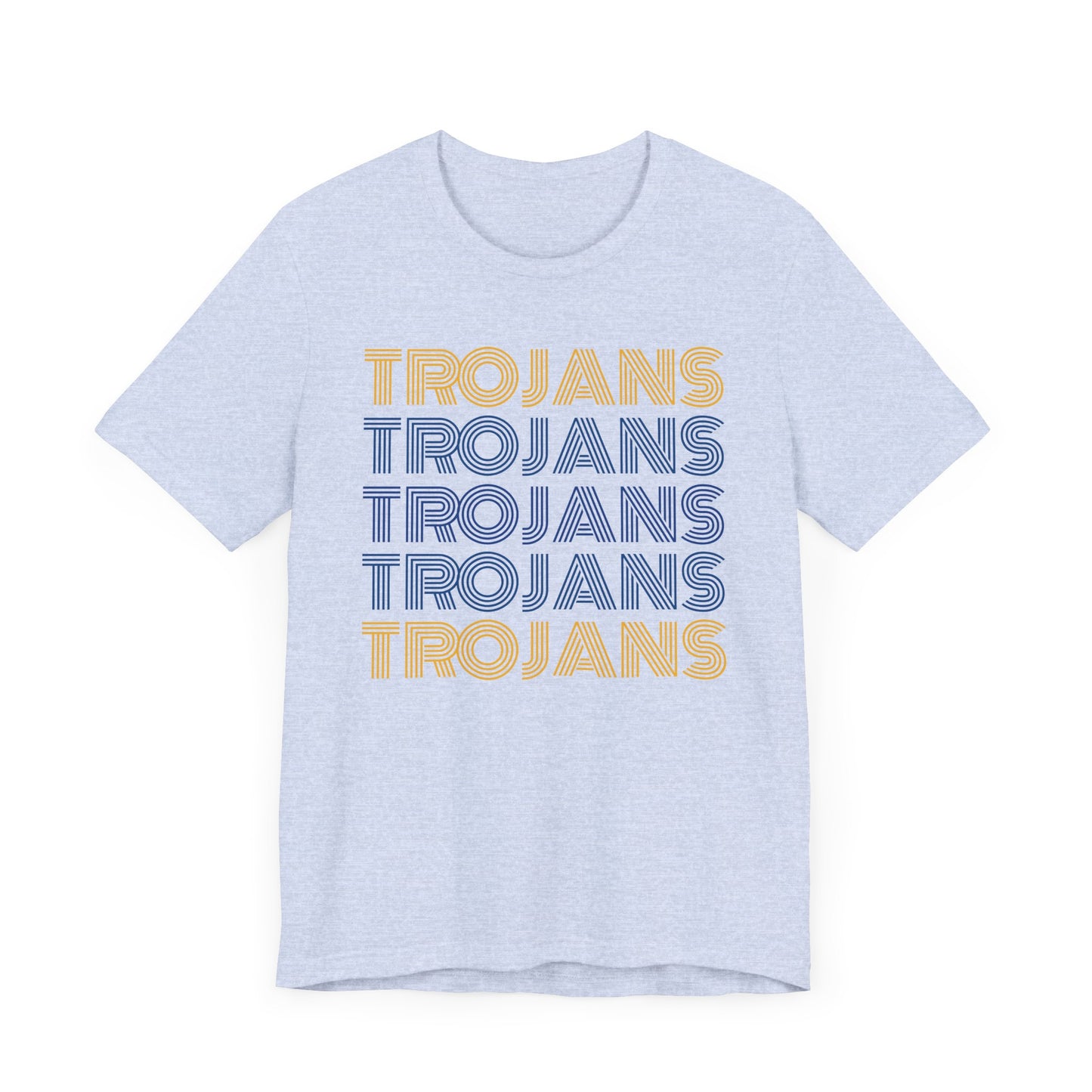 Trojans 5x Line Unisex Jersey Short Sleeve Tee - Multiple Colors