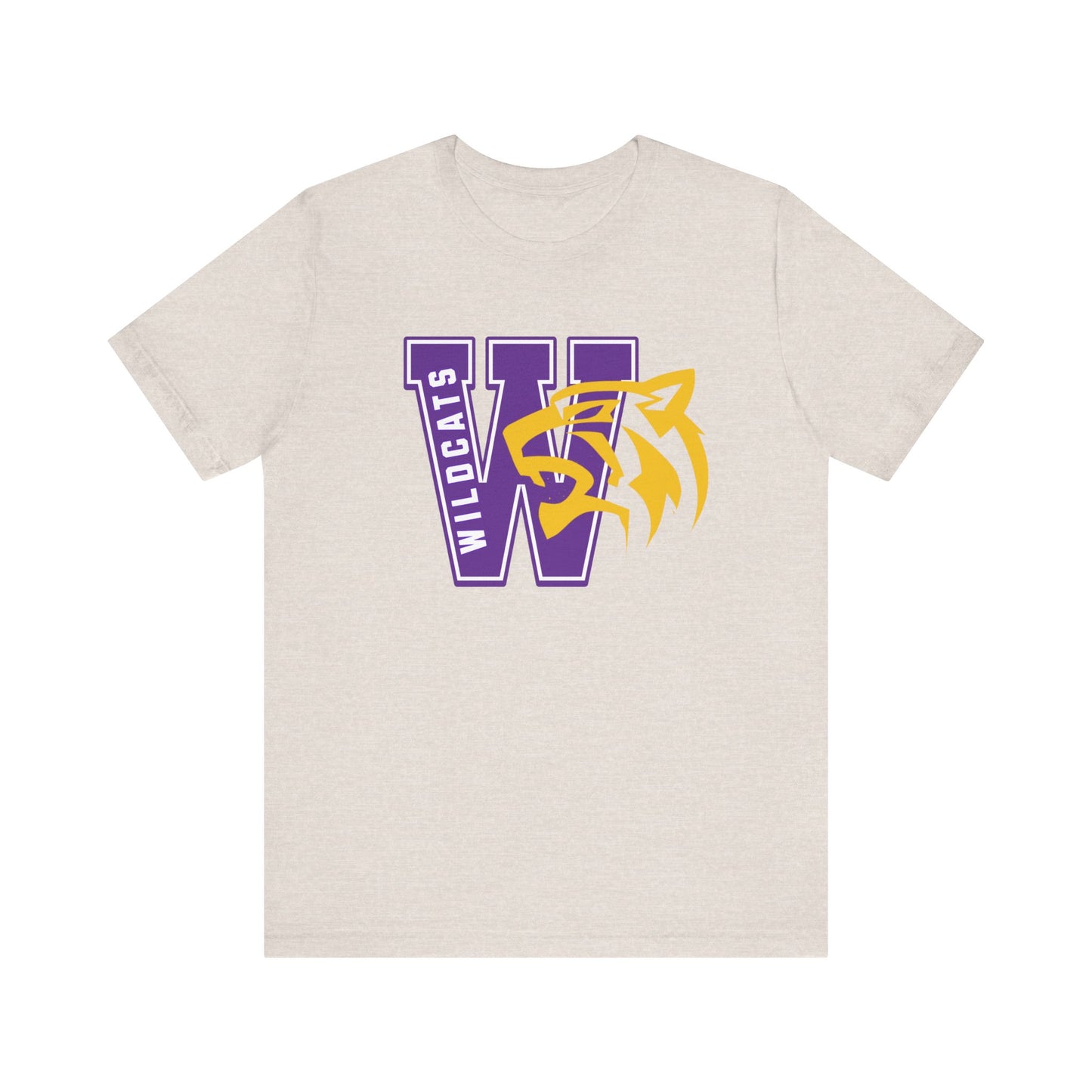 Wildcats Monogram Unisex Jersey Short Sleeve Tee - Multiple Colors