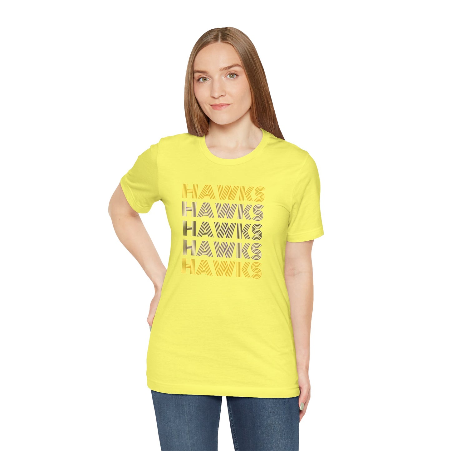 Hawks 5x Lines Unisex Jersey Short Sleeve Tee - Multiple Colors