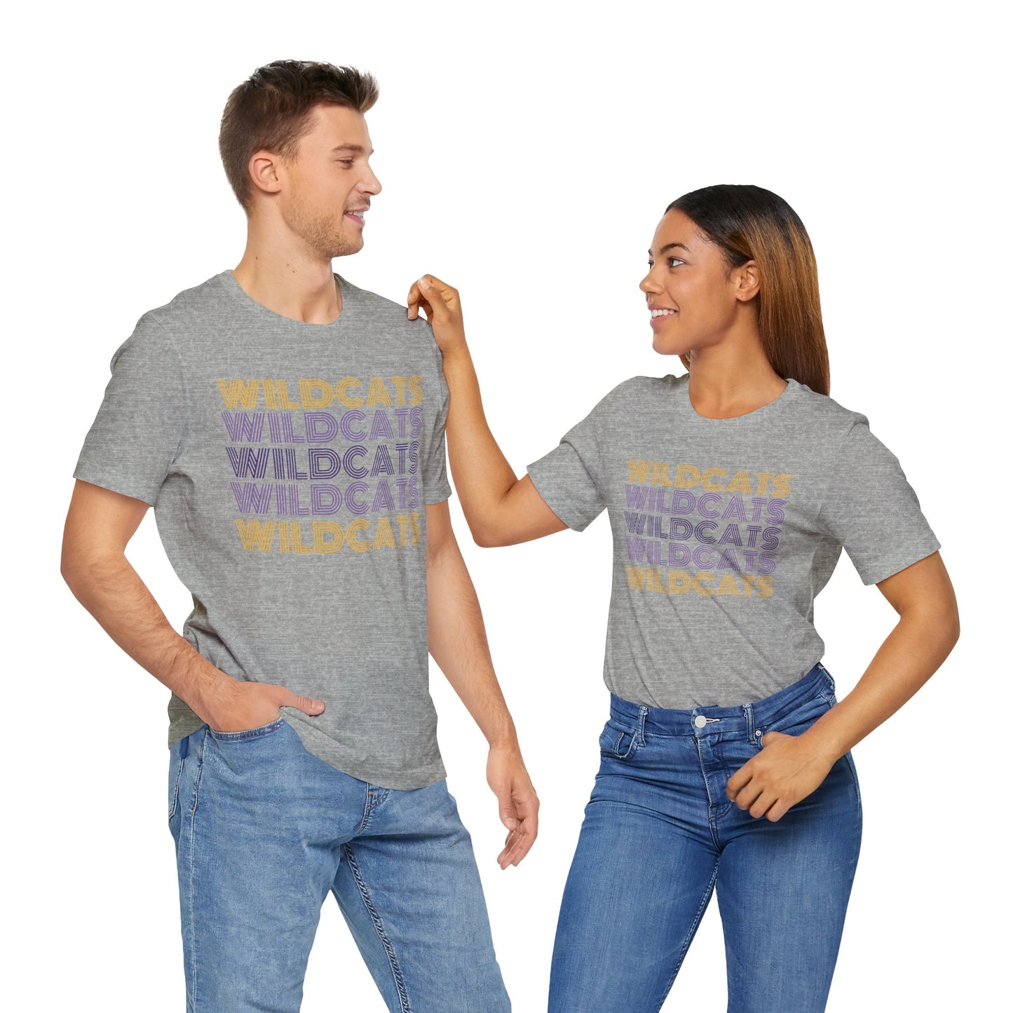 Wildcats 5x Lines Unisex Jersey Short Sleeve Tee - Multiple Colors