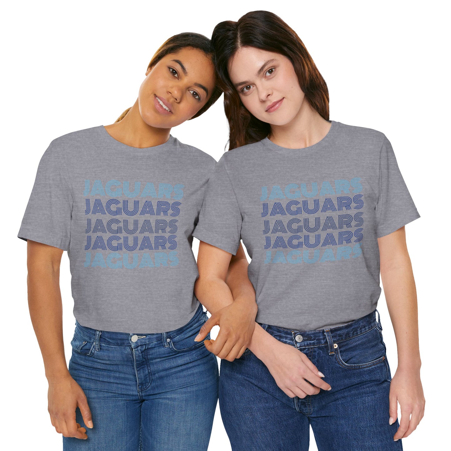 Jaguars 5x Line Unisex Jersey Short Sleeve Tee - Multiple Colors