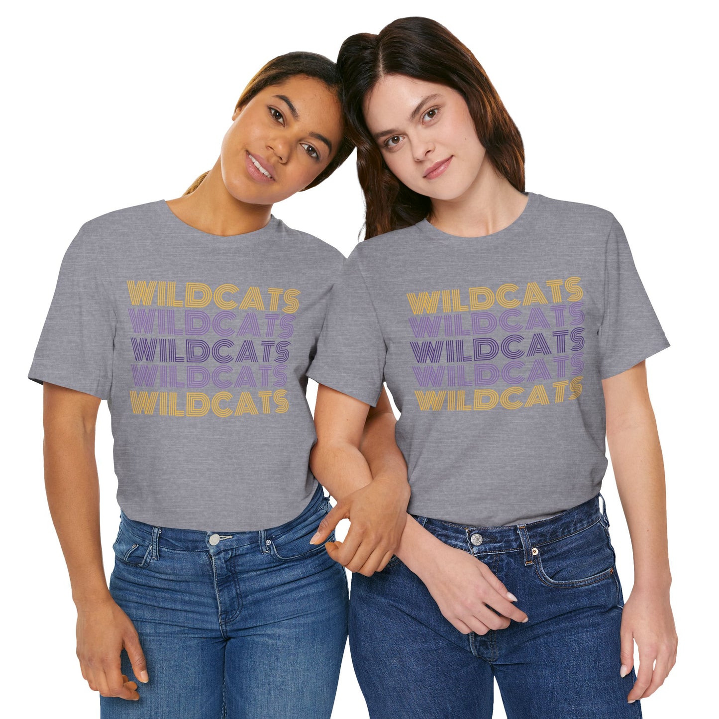 Wildcats 5x Lines Unisex Jersey Short Sleeve Tee - Multiple Colors