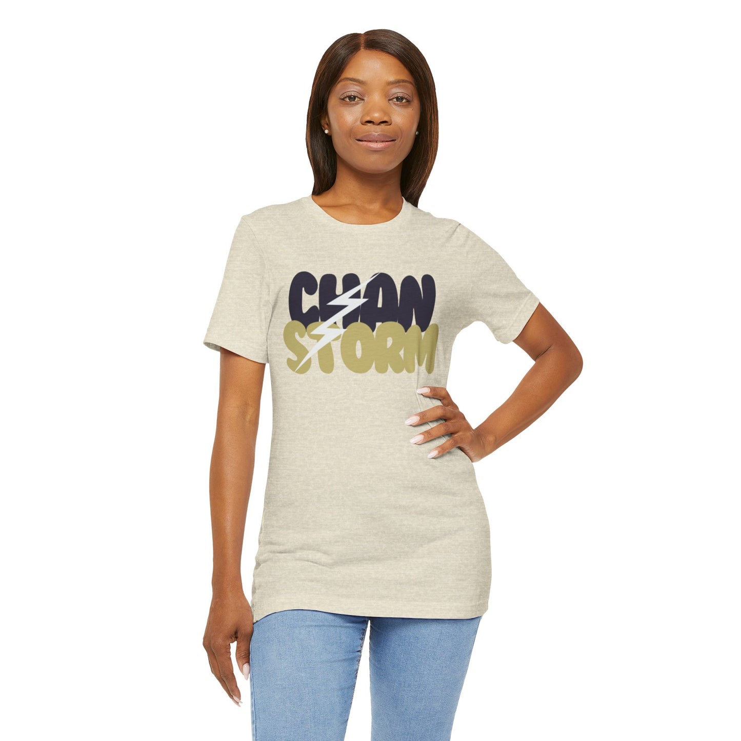 Chan Storm Bubble Letters Unisex Jersey Short Sleeve Tee - Multiple Colors