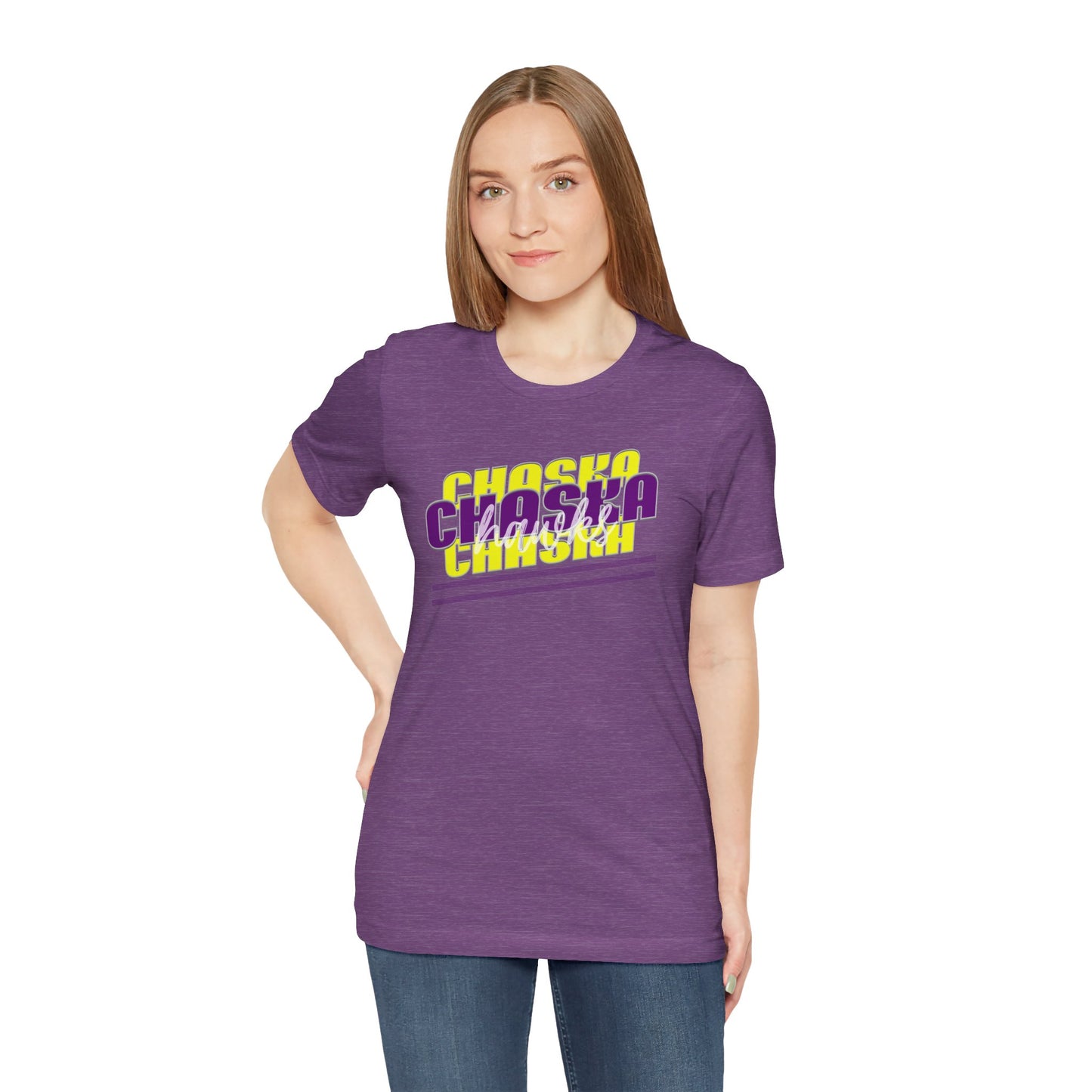 Chaska Hawks Unisex Jersey Short Sleeve Tee - Multiple Colors