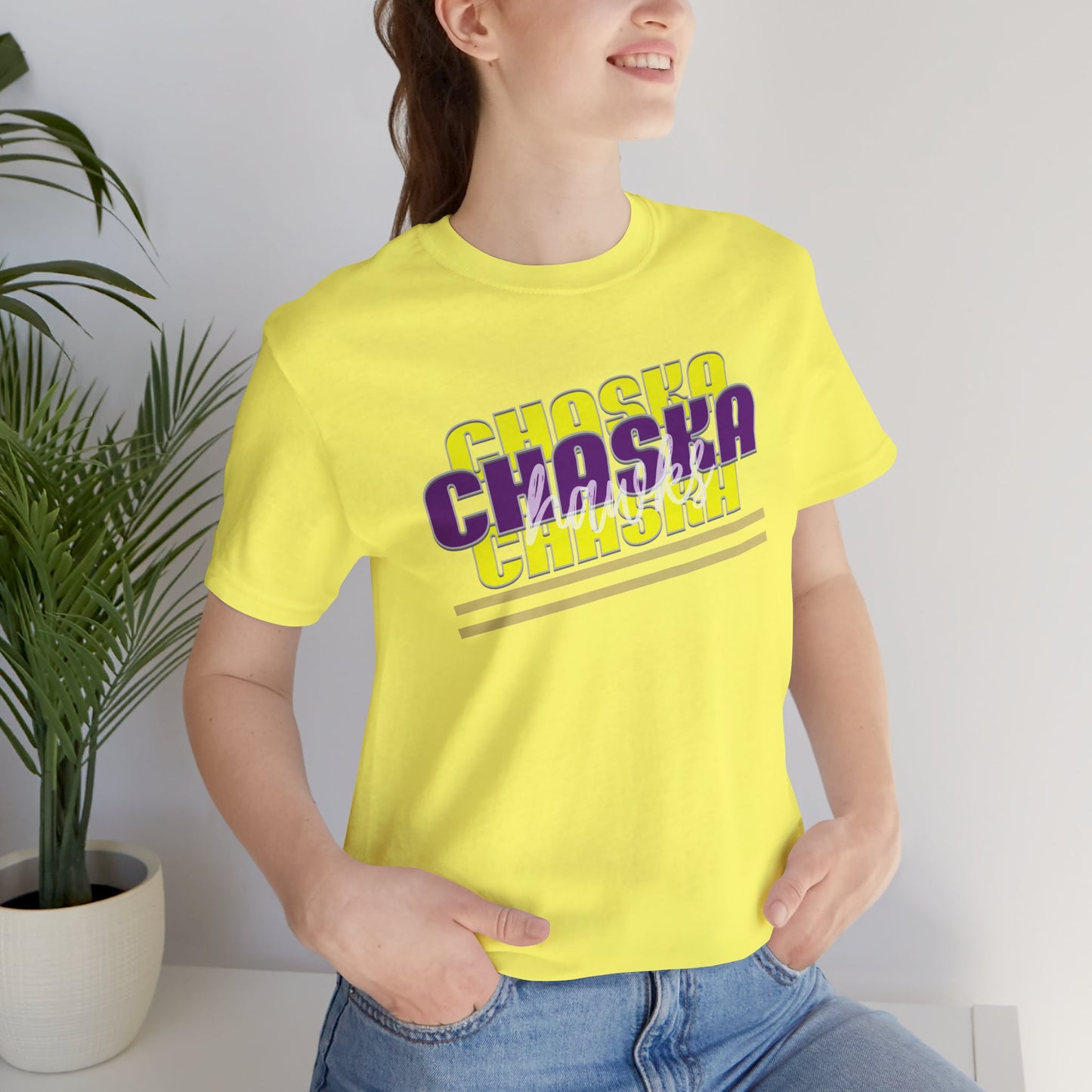 Chaska Hawks Unisex Jersey Short Sleeve Tee - Multiple Colors