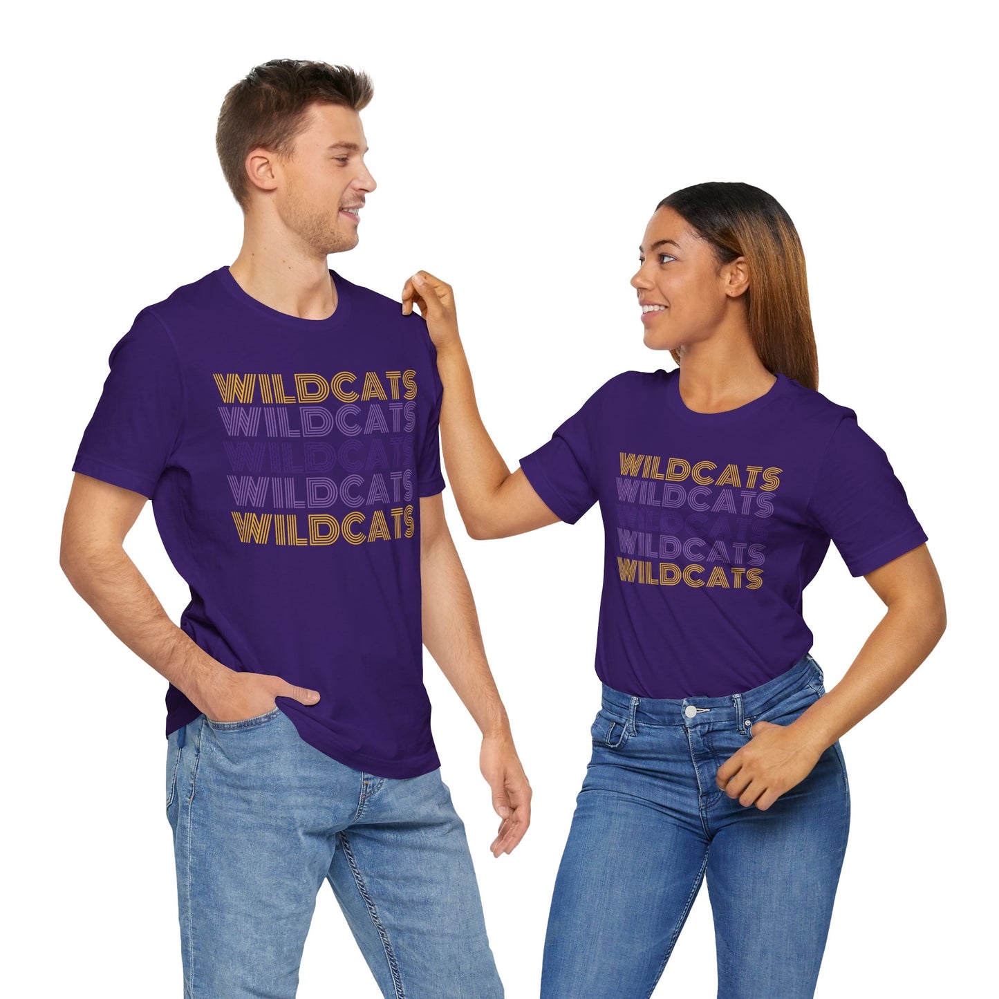 Wildcats 5x Lines Unisex Jersey Short Sleeve Tee - Multiple Colors