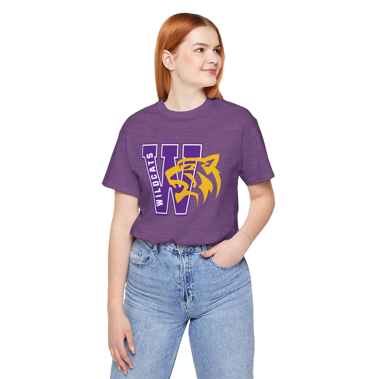 Wildcats Monogram Unisex Jersey Short Sleeve Tee - Multiple Colors